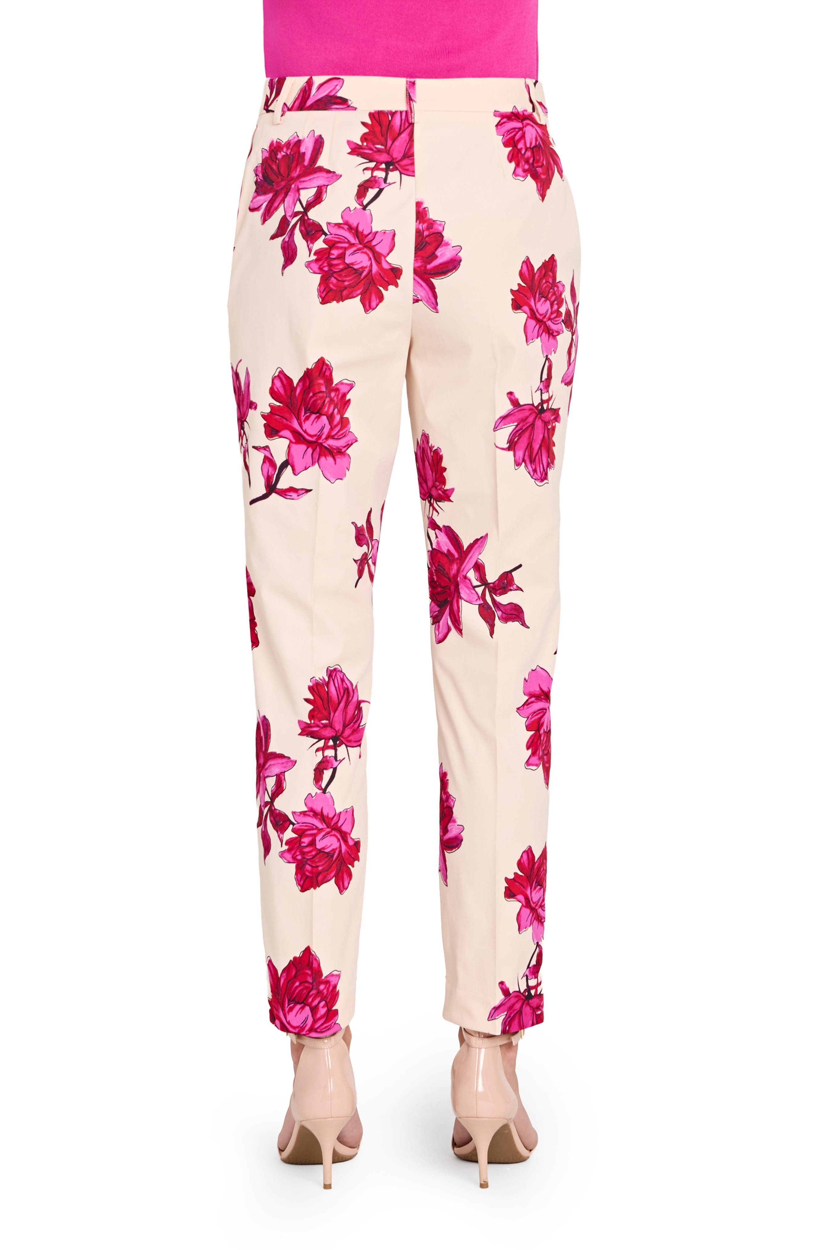 Print Sateen Pants - image 2