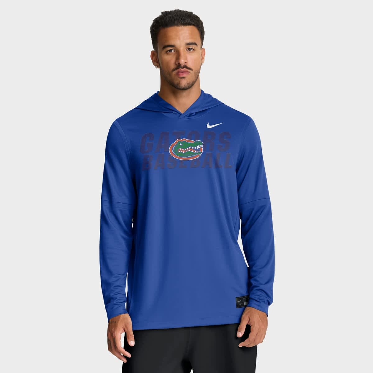 Men's Nike Royal Florida Gators Dugout Dri-FIT Long Sleeve Hooded T-Shirt - image 1