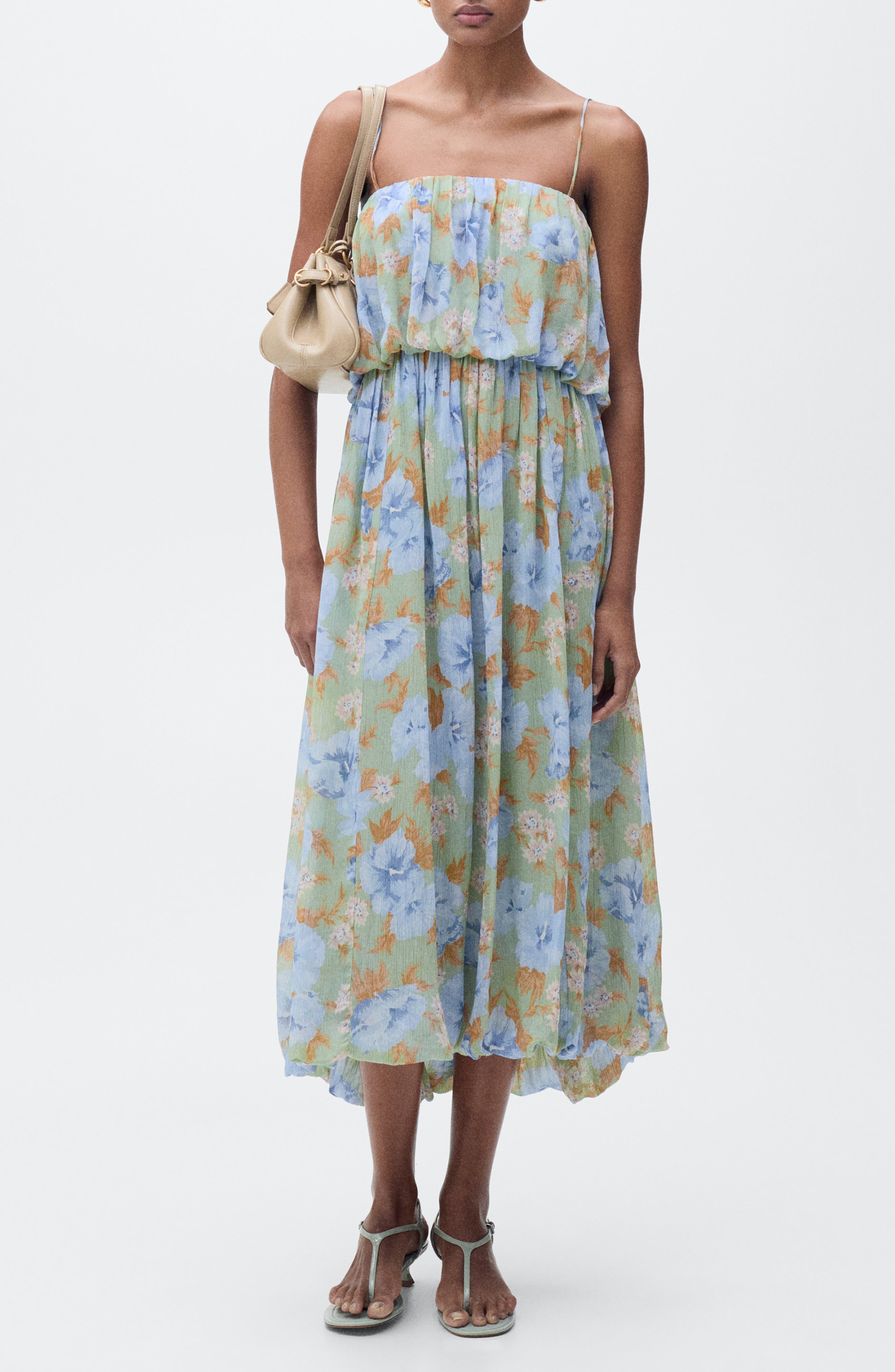 Floral Blouson Sundress - image 1