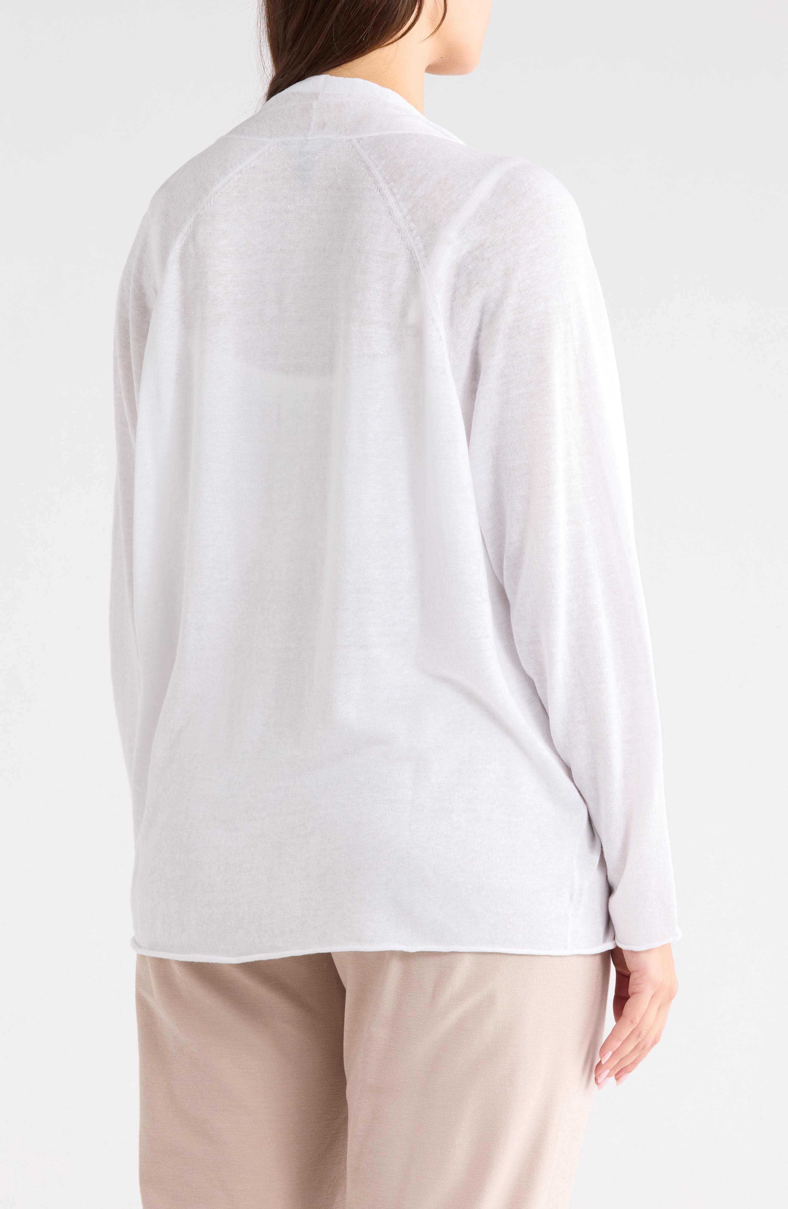 Organic Linen & Organic Cotton Open Front Cardigan - image 2