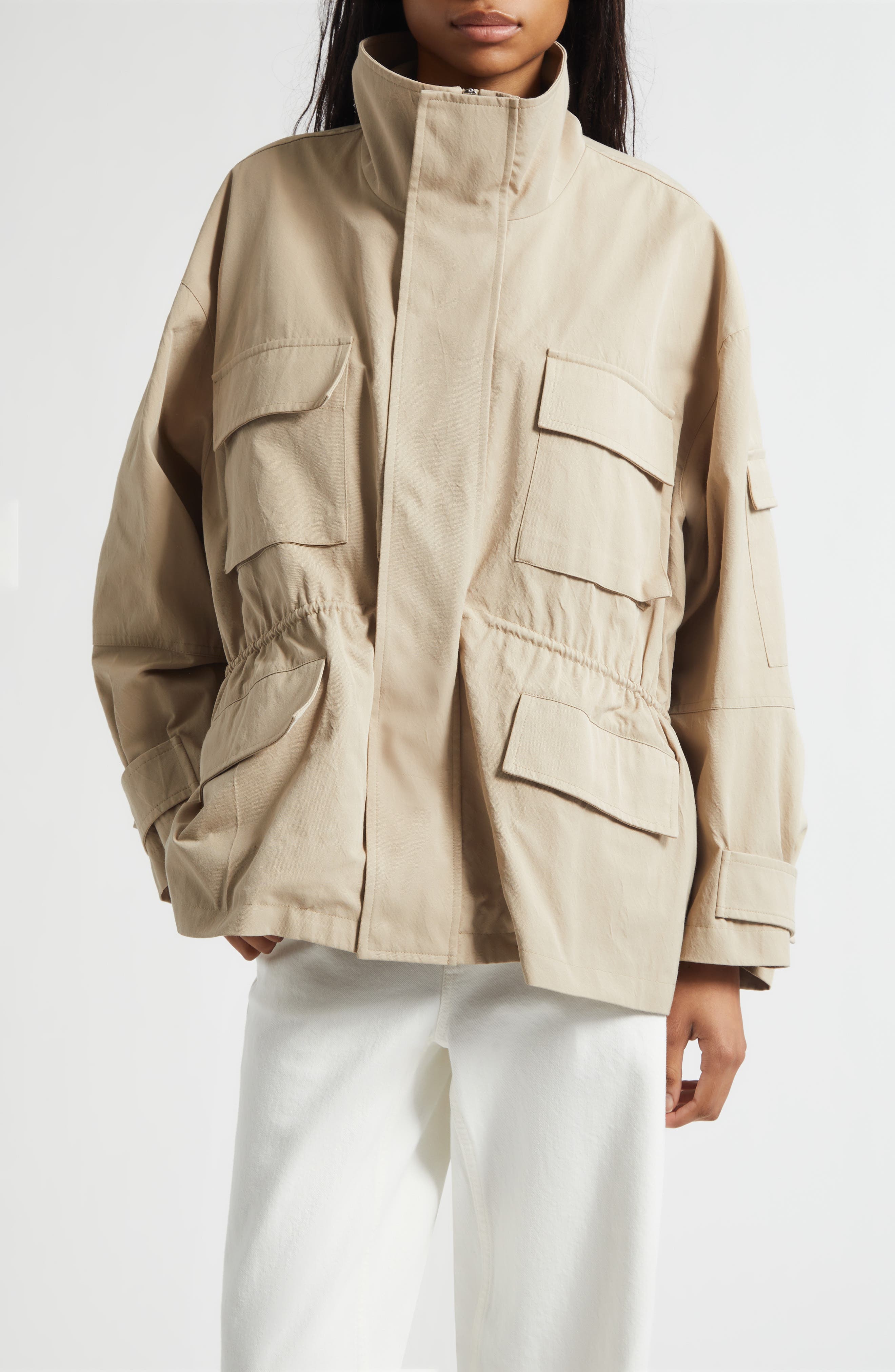 Crinkle Twill Utility Jacket - image 1