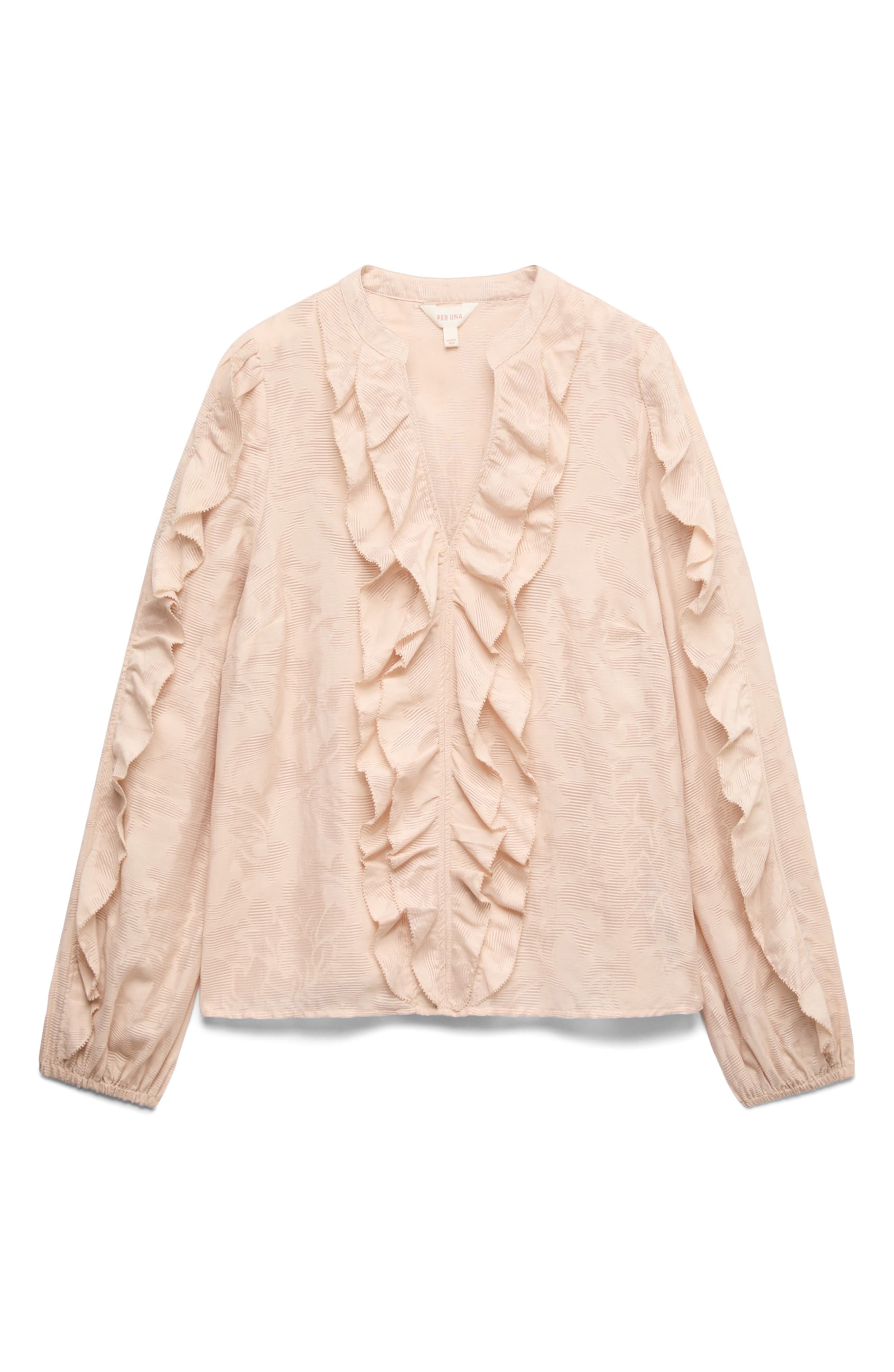 Jacquard Frill Blouse - image 1