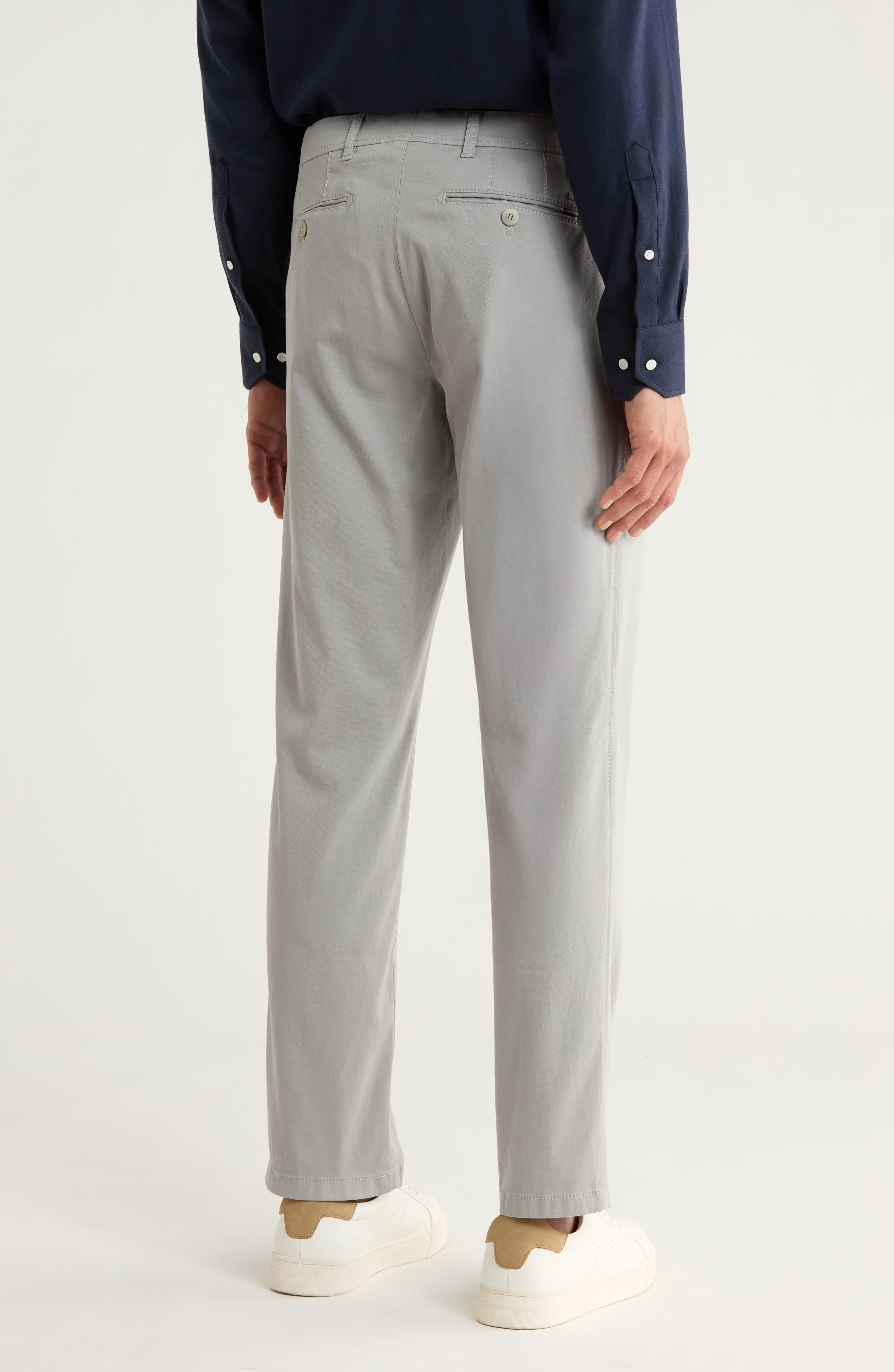 Evans Regular Fit Flat Front Chino Pants - image 2