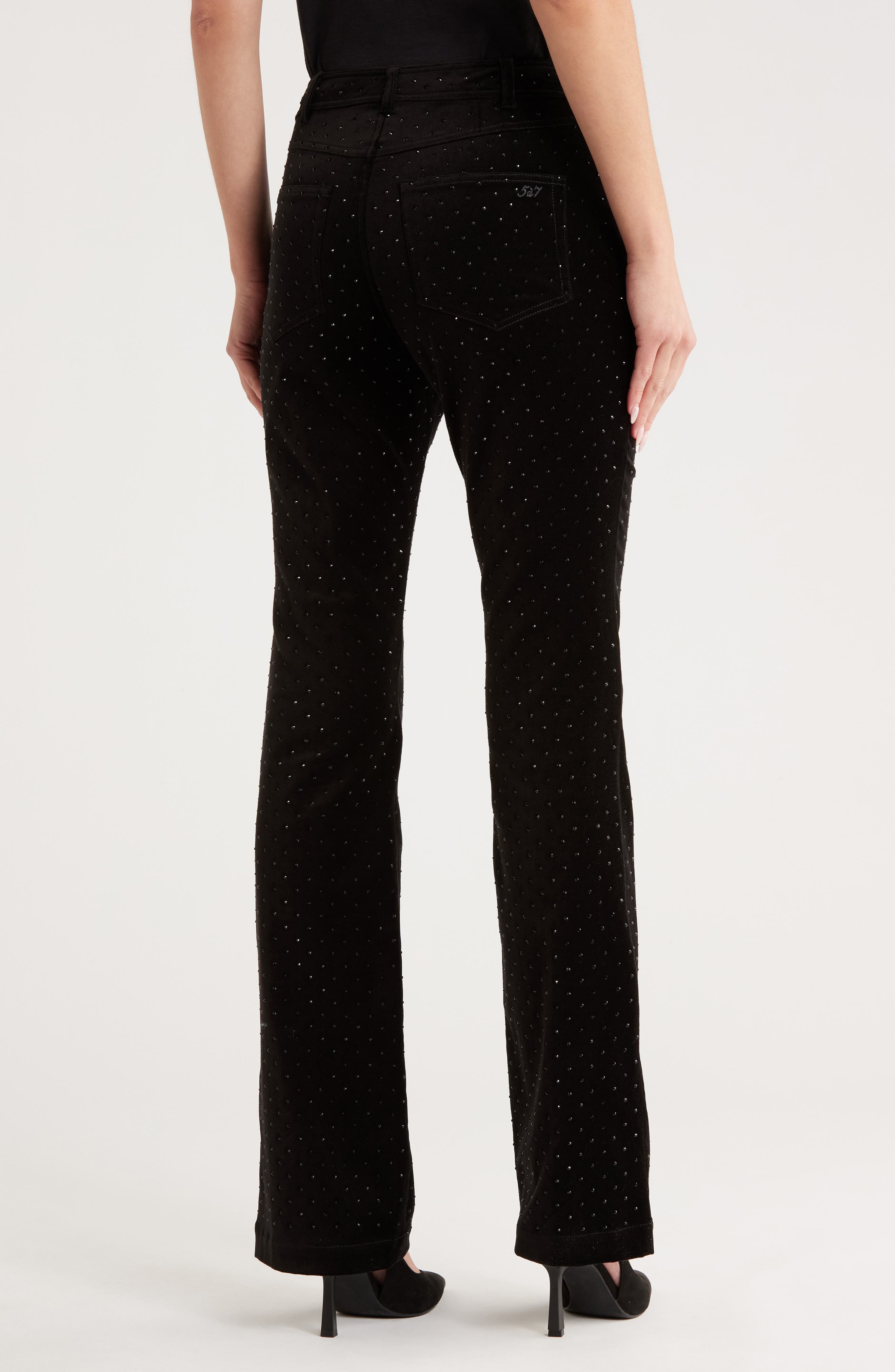 Ditsy Shailene Sequined Velvet Pants - image 2