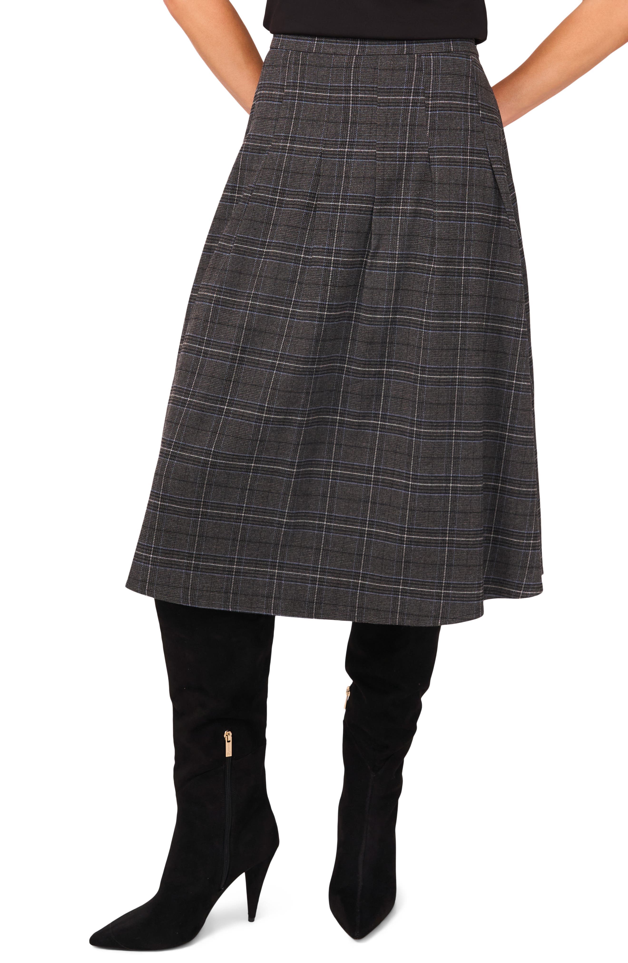 Pleated Midi Skirt - image 1