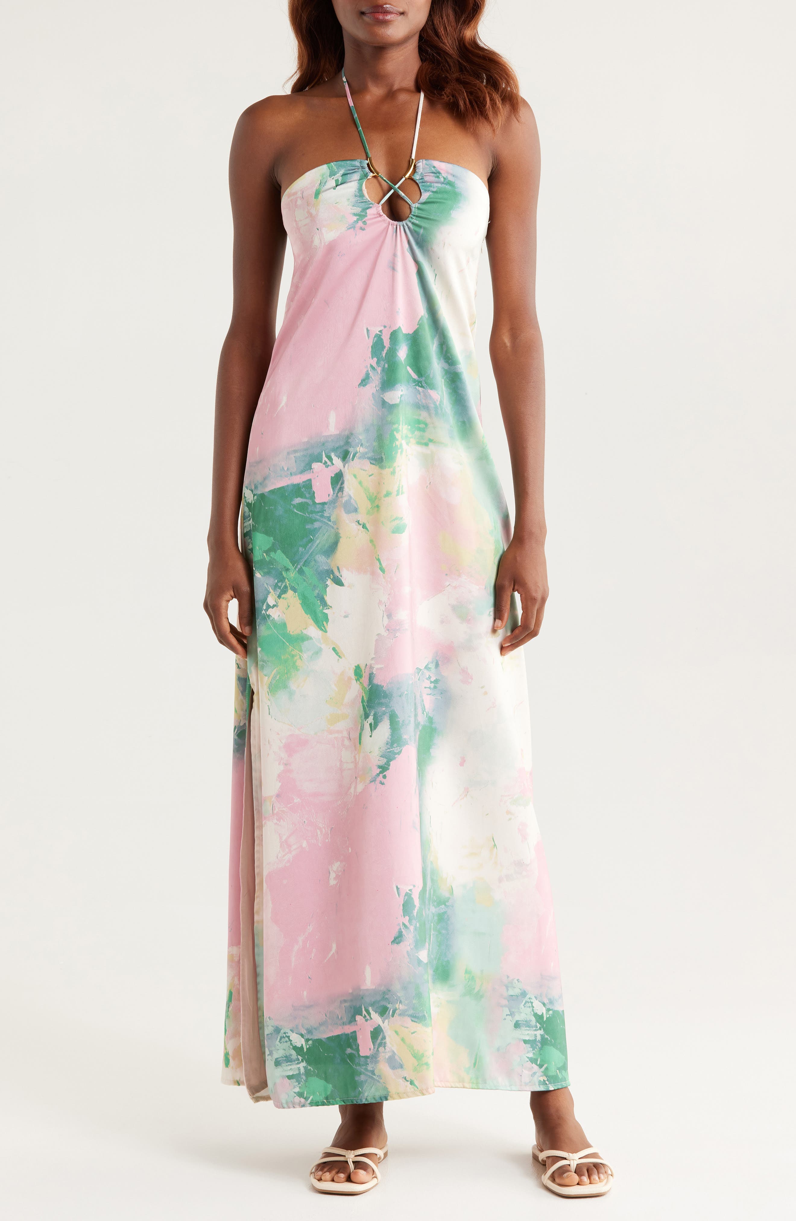 Mar Halter Cover-Up Dress - image 1