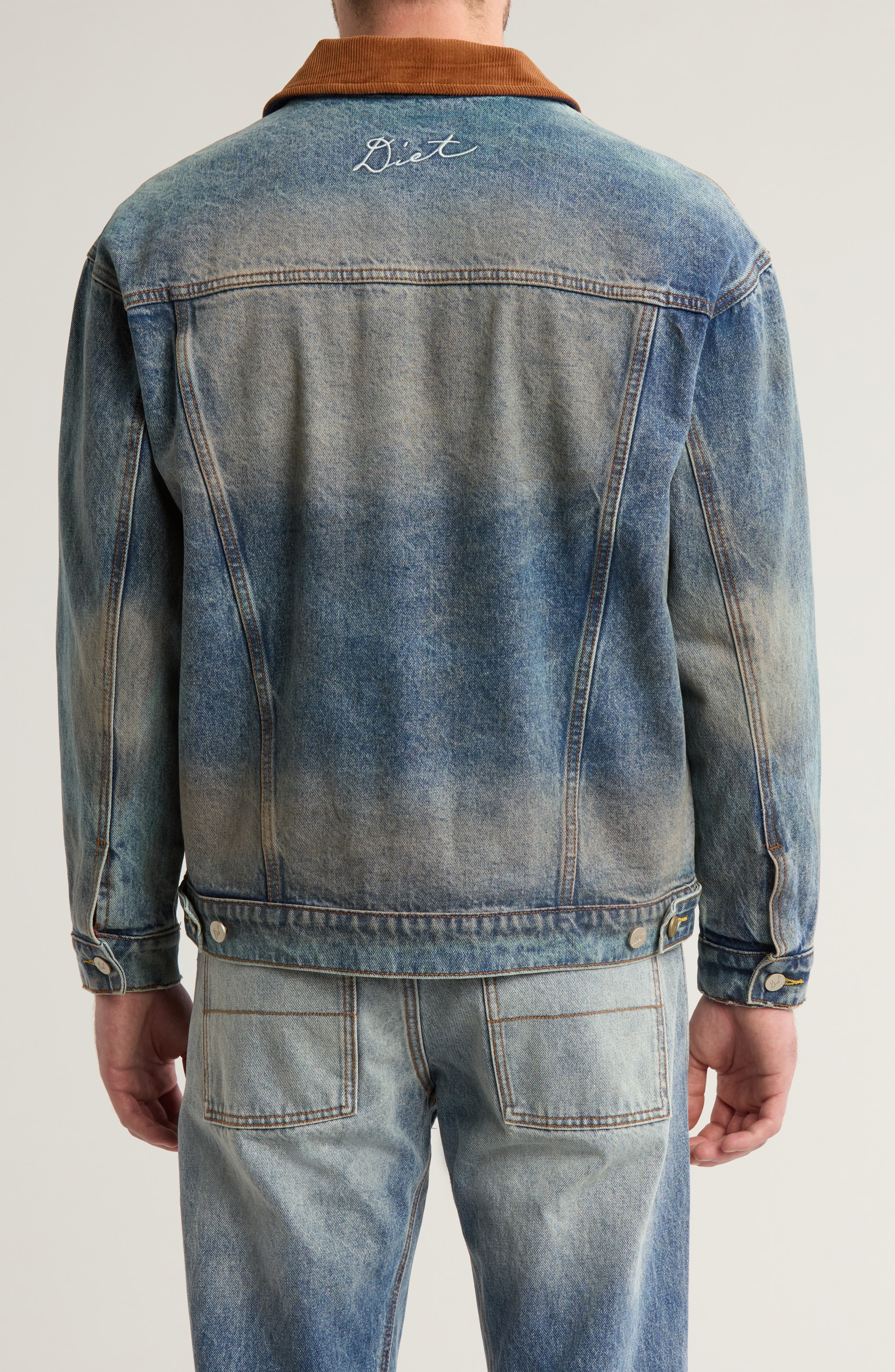 Hanson Corduroy Collar Denim Jacket - image 2