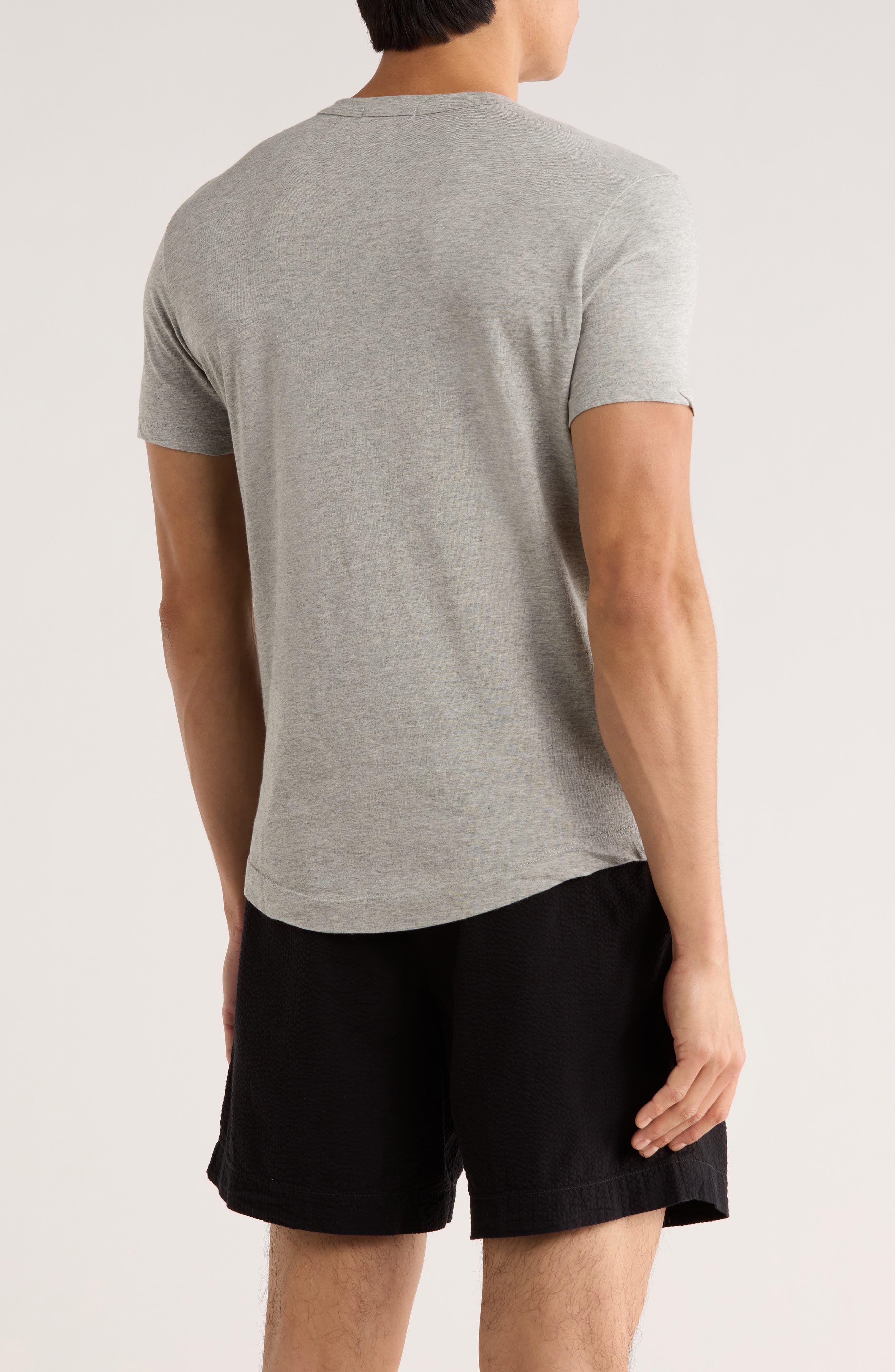 Pima Cotton Curved Hem T-Shirt - image 2