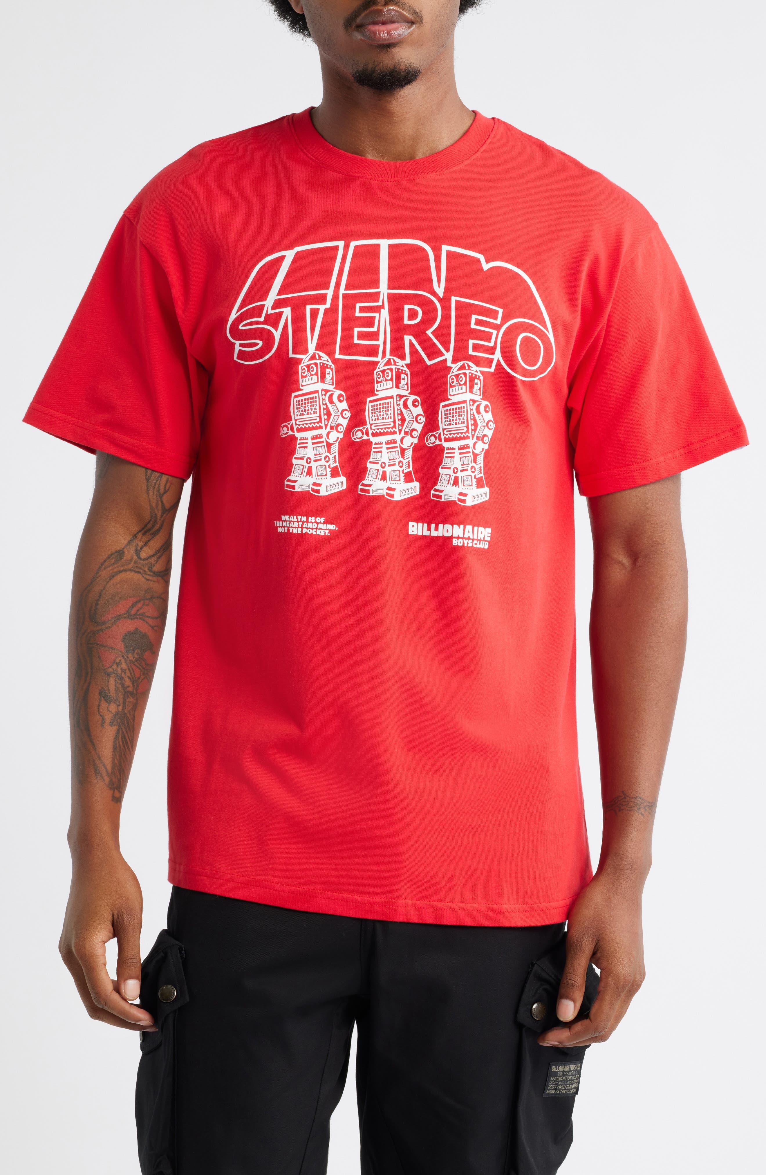 Stereo Cotton Graphic T-Shirt - image 3