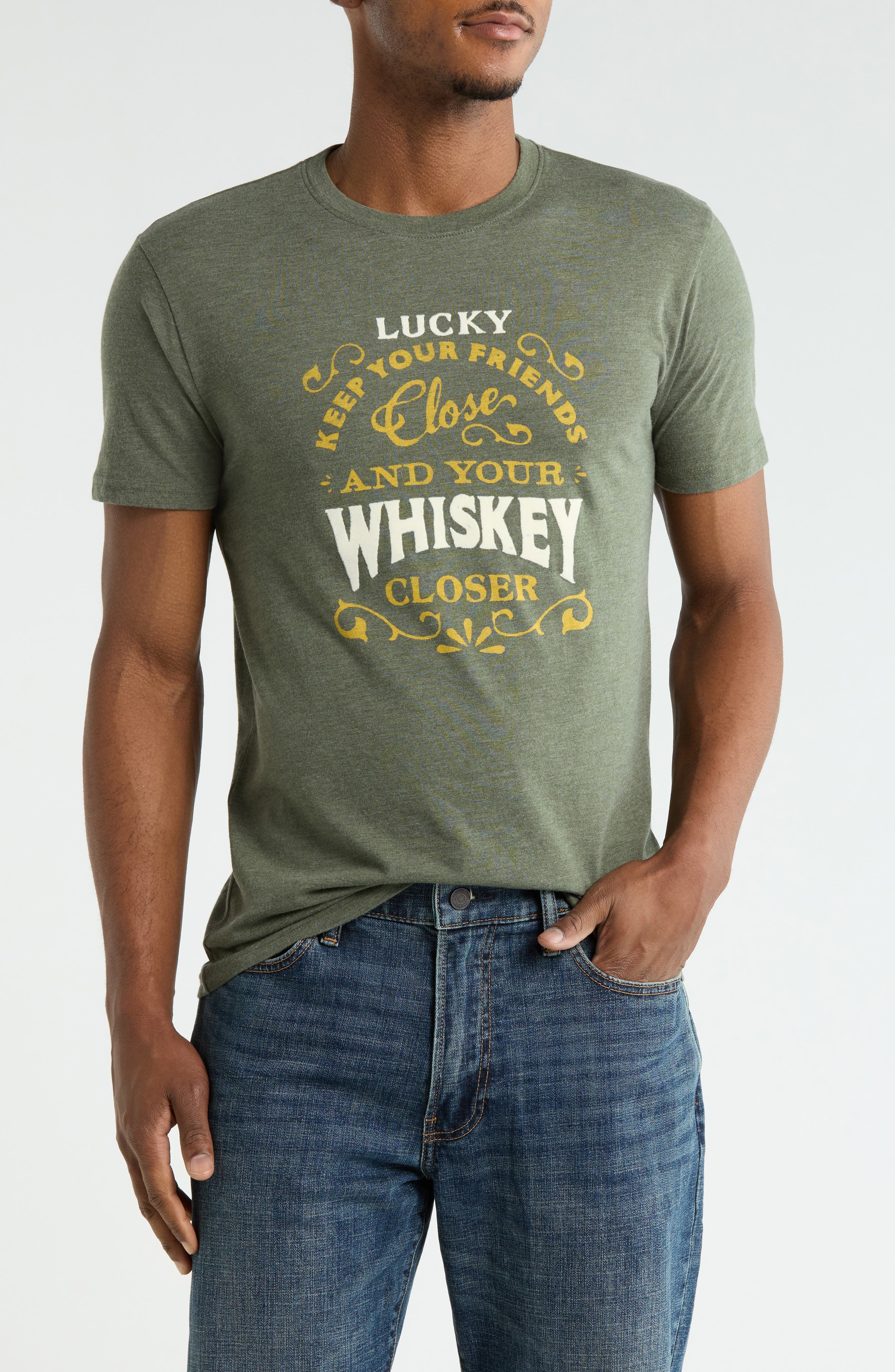 Lucky Whiskey Graphic T-Shirt - image 1