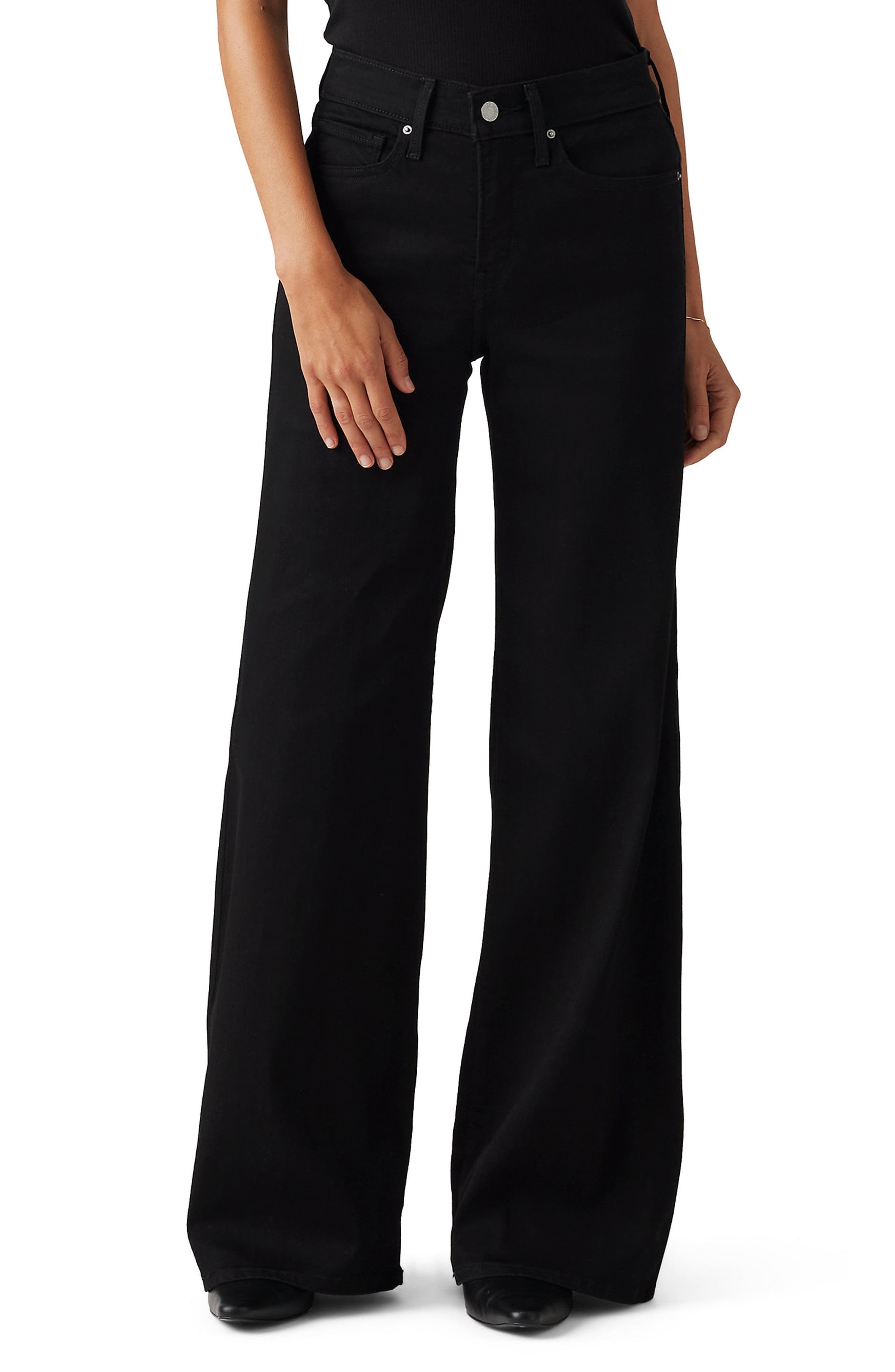 318 Shaping Mid Rise Wide Leg Jeans - image 1