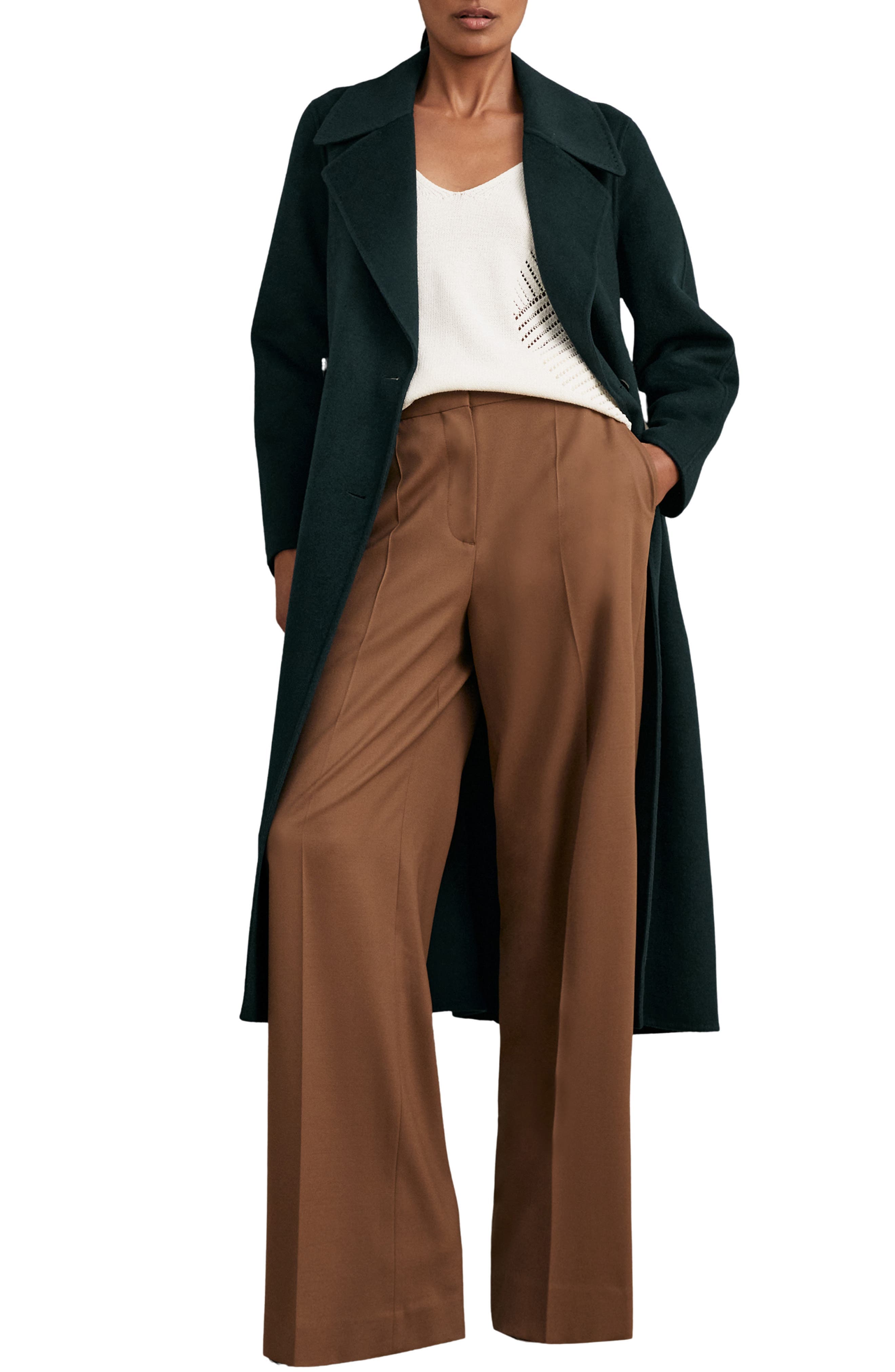 Rene Wool Blend Double Breasted Coat - image 1