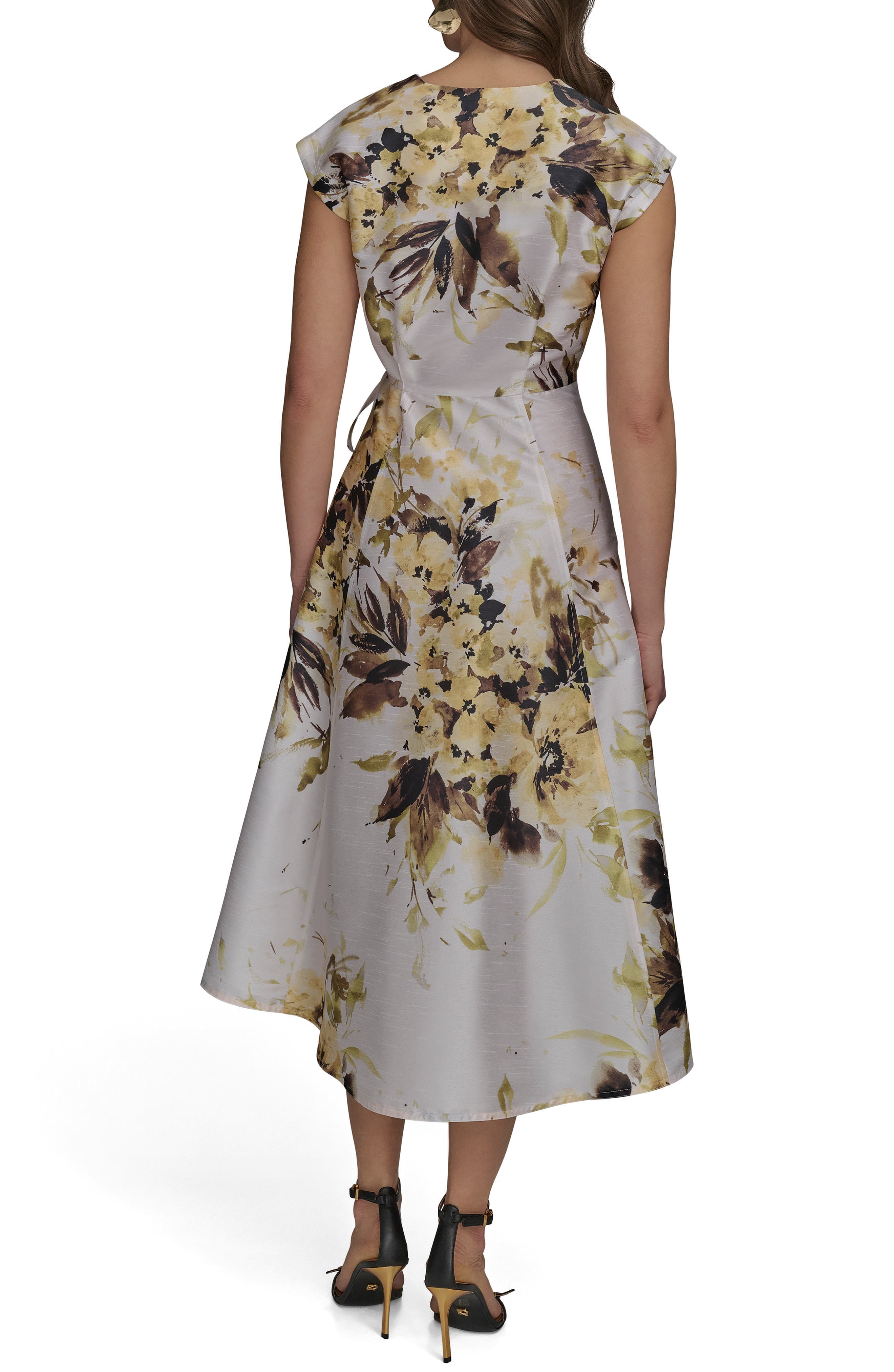Floral Tiered Wrap Dress - image 2