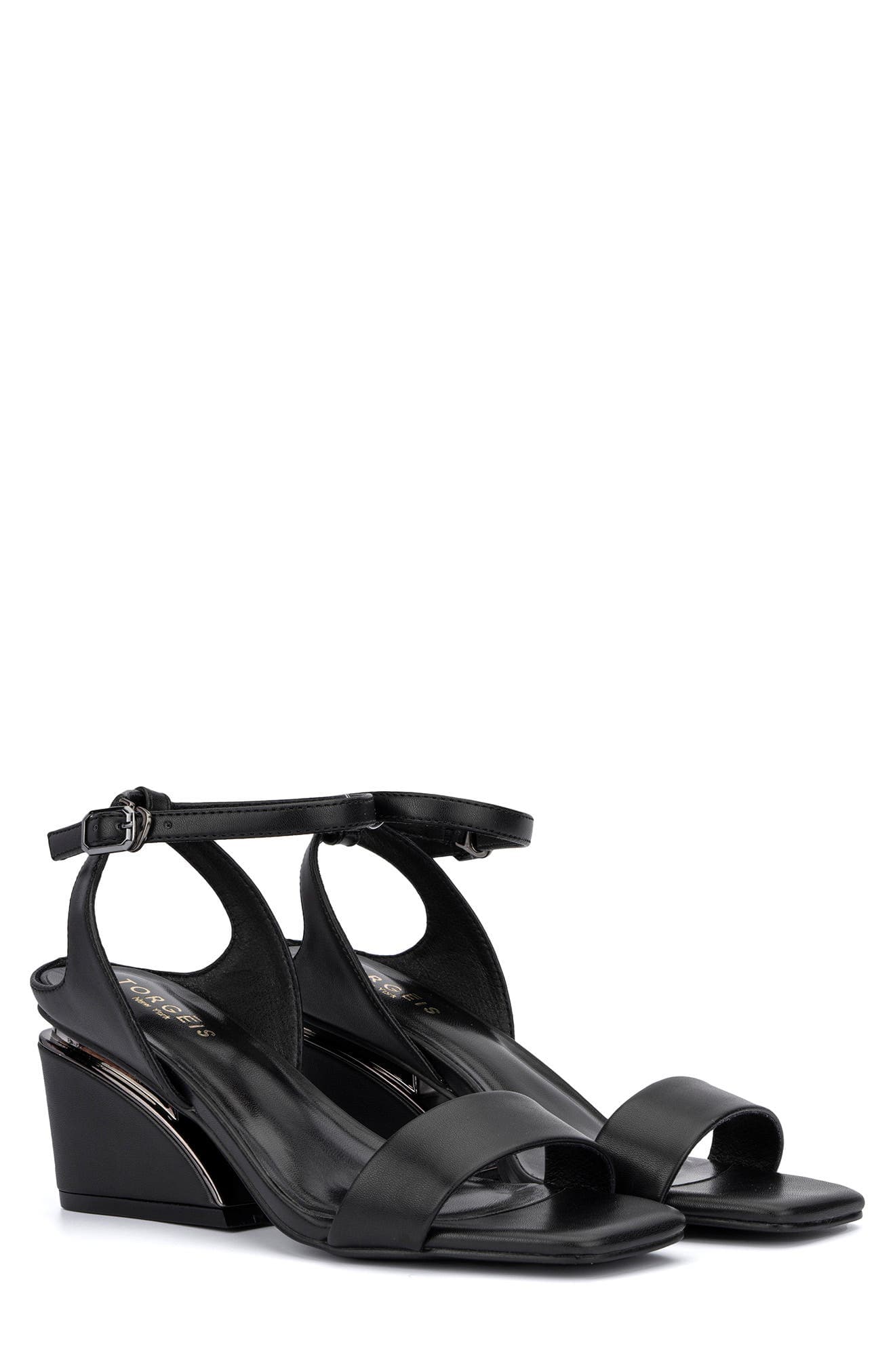 Candida Ankle Strap Block Heel Sandal - image 1