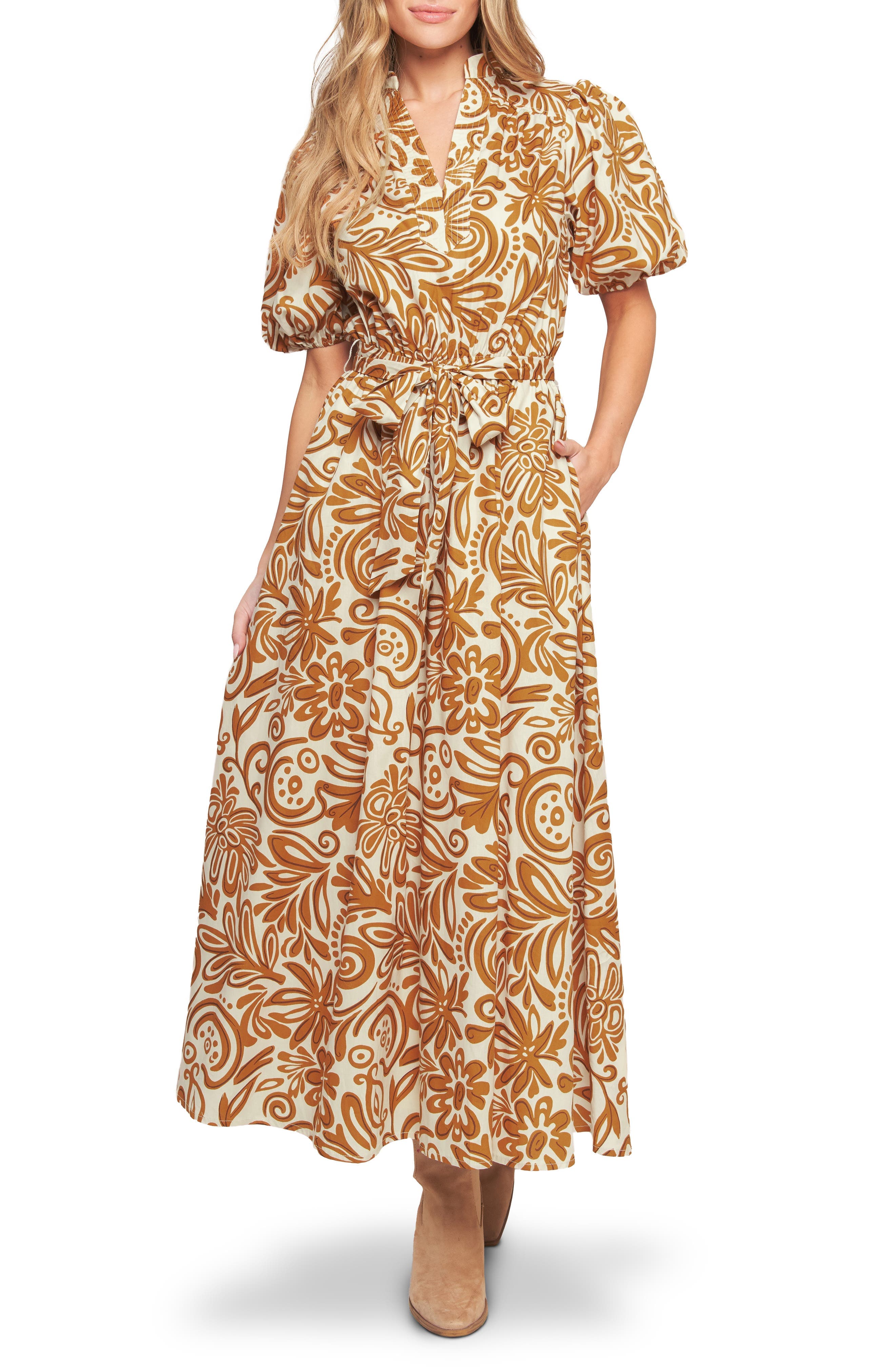 Print Midi Dress - image 1