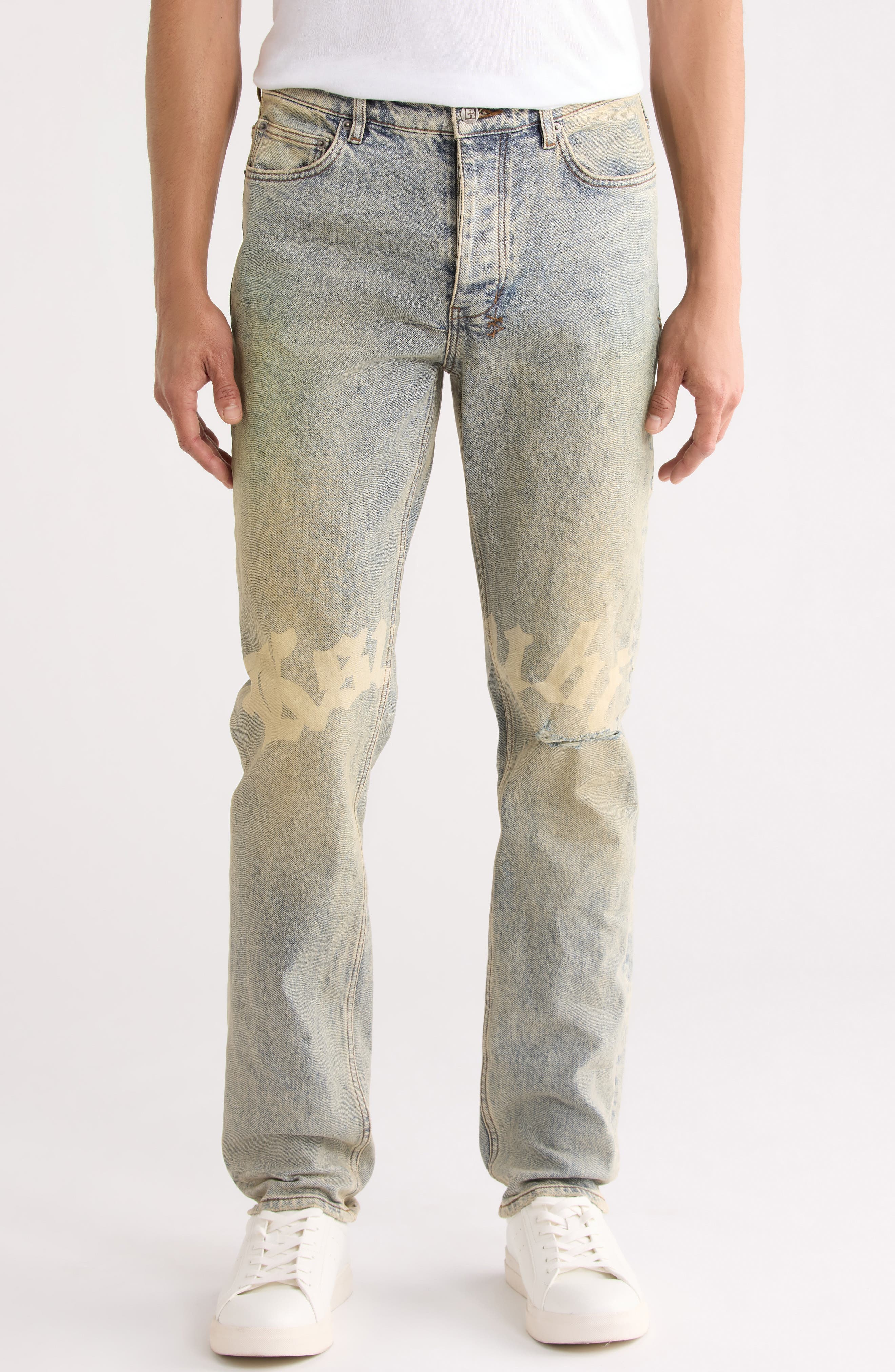 Chitch Sture Trashed Idols Slim Tapered Leg Jeans - image 1