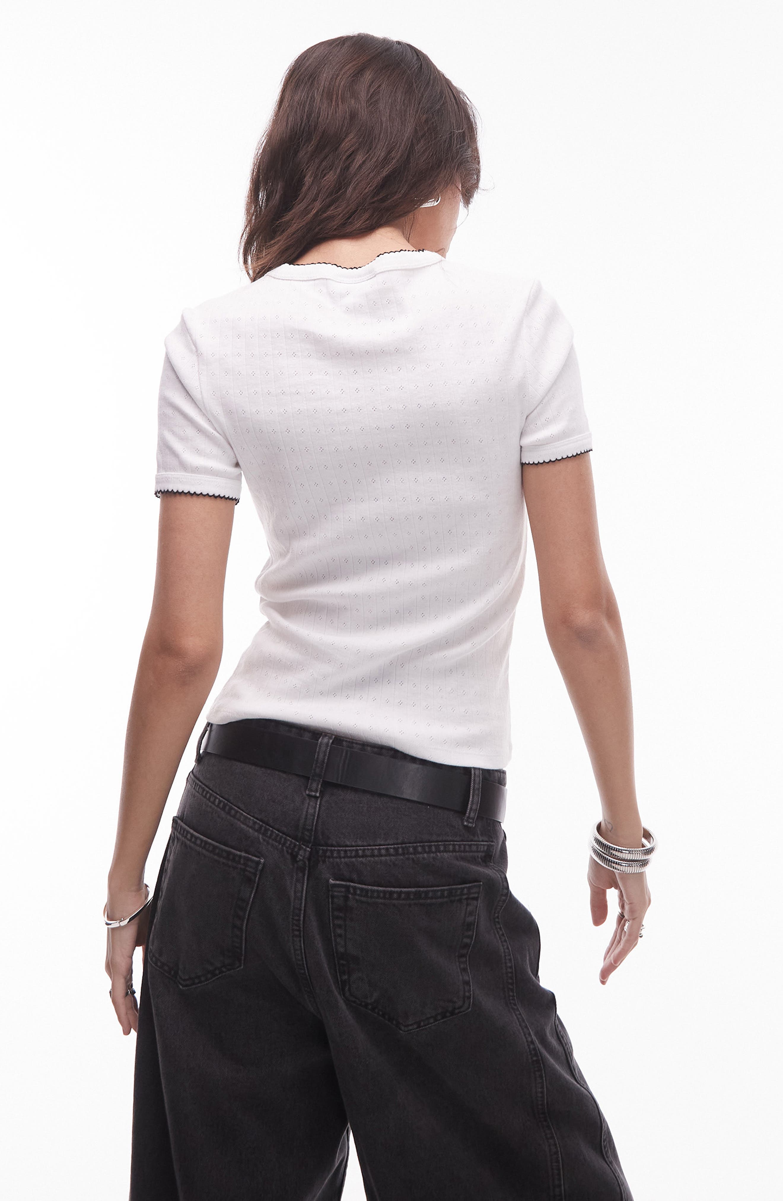 Pointelle Crop Top - image 2