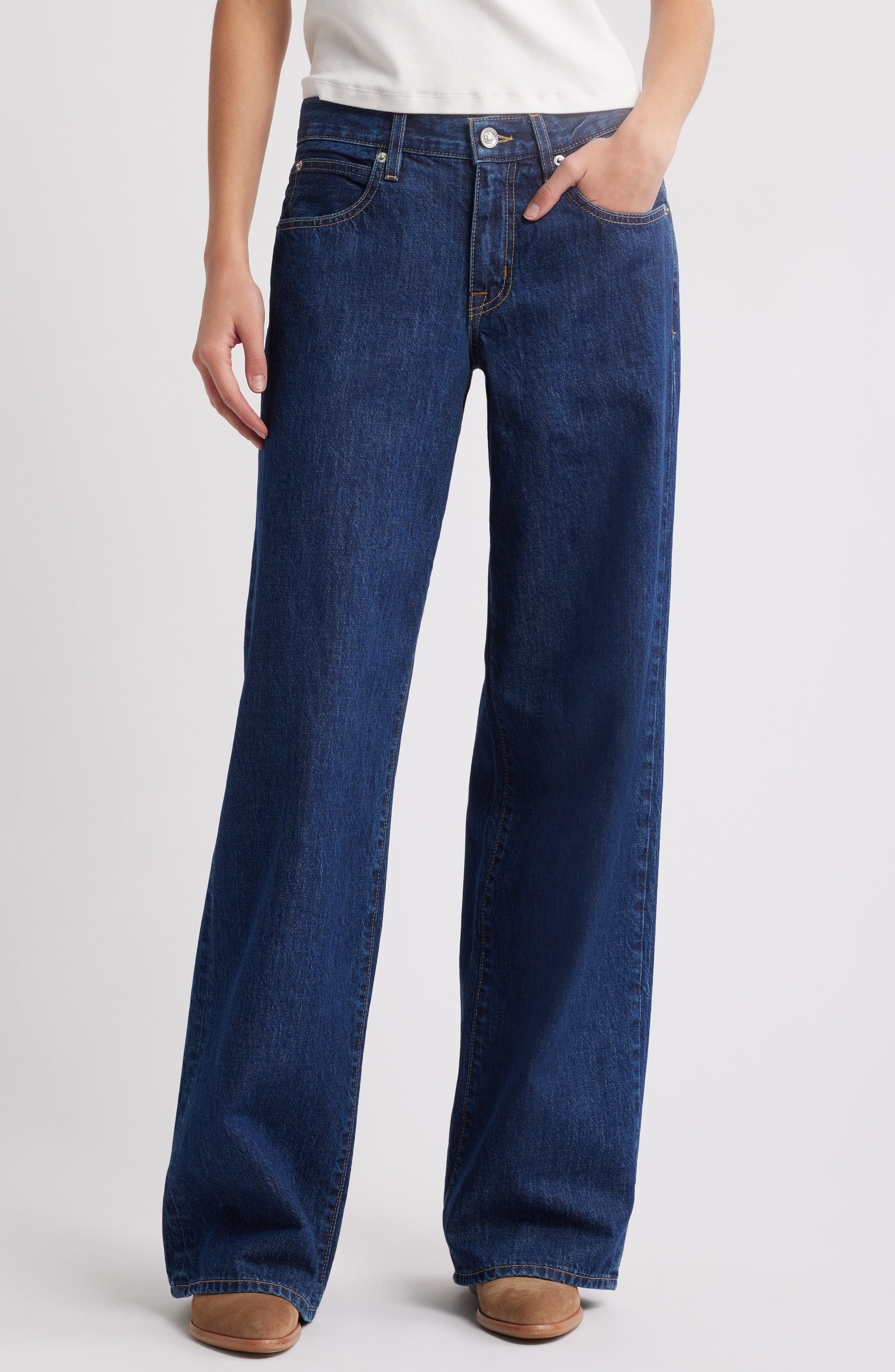 Mica Mid Rise Wide Leg Jeans - image 1