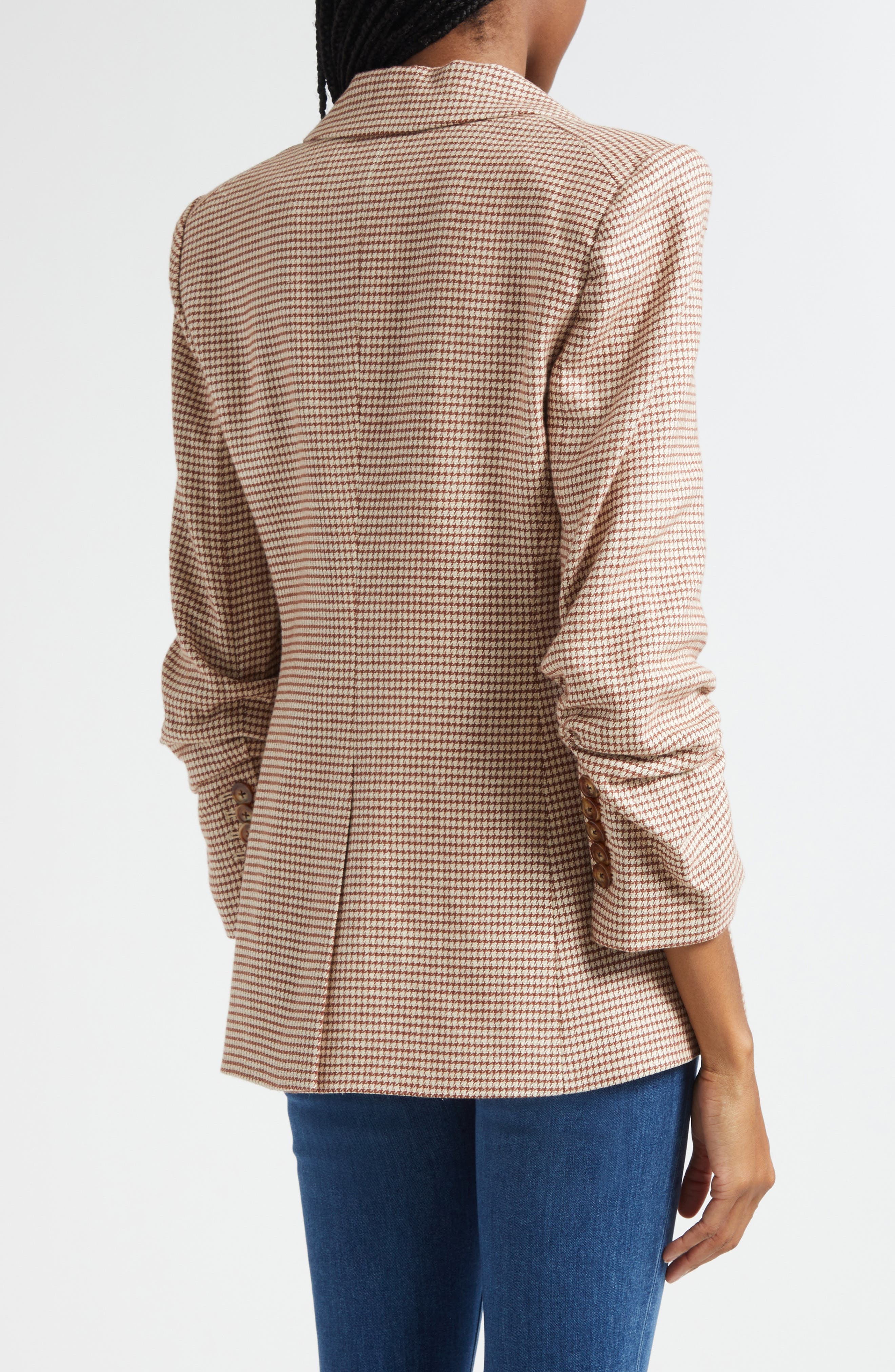 Battista Houndstooth Check Dickey Jacket - image 2
