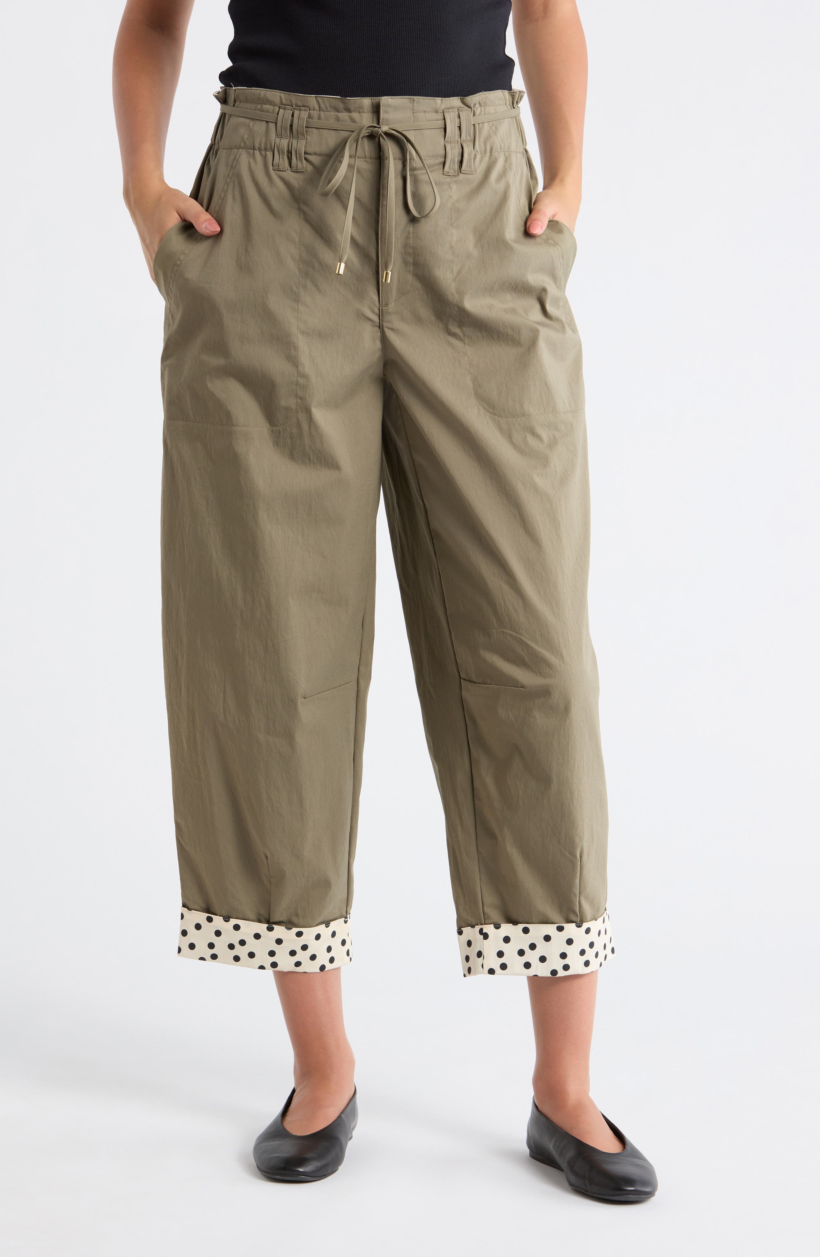 Paperbag Waist Barrel Pants - image 3