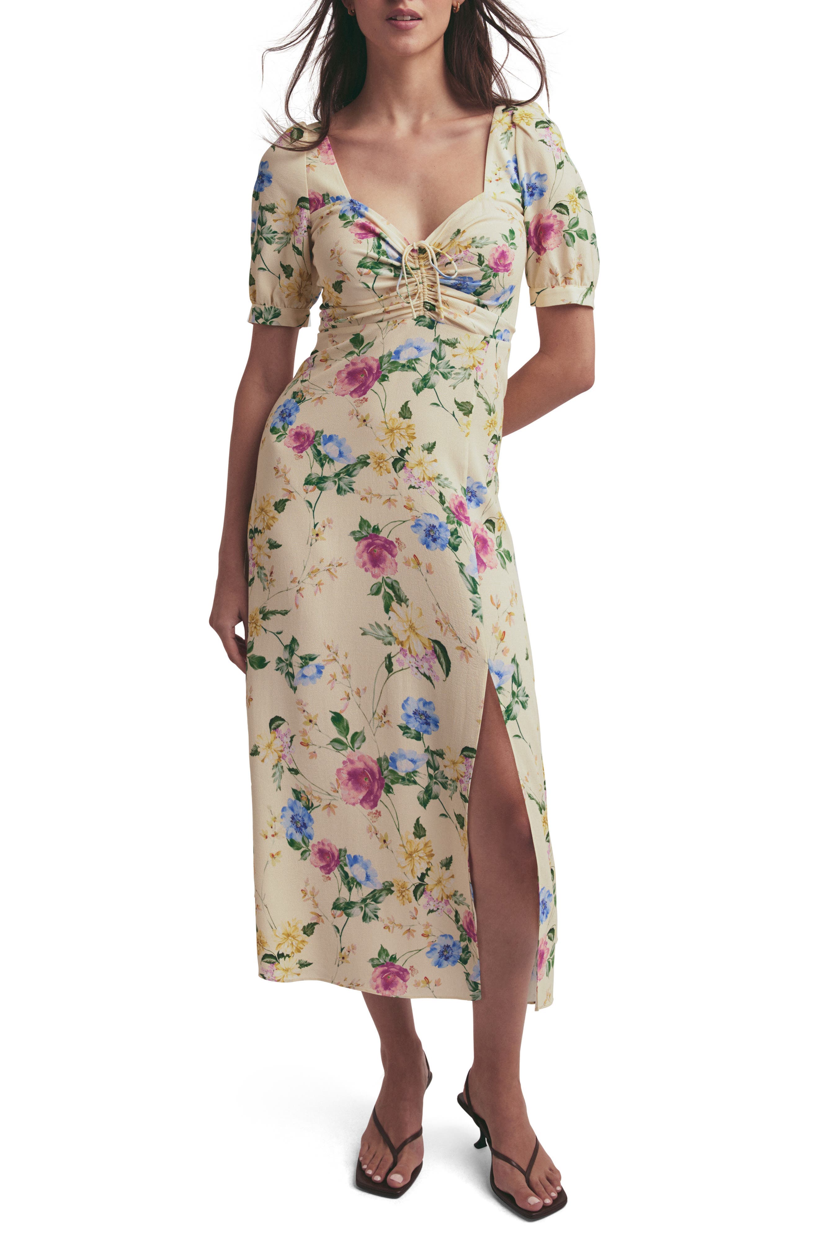The Vineyard Floral Midi Dress - image 1