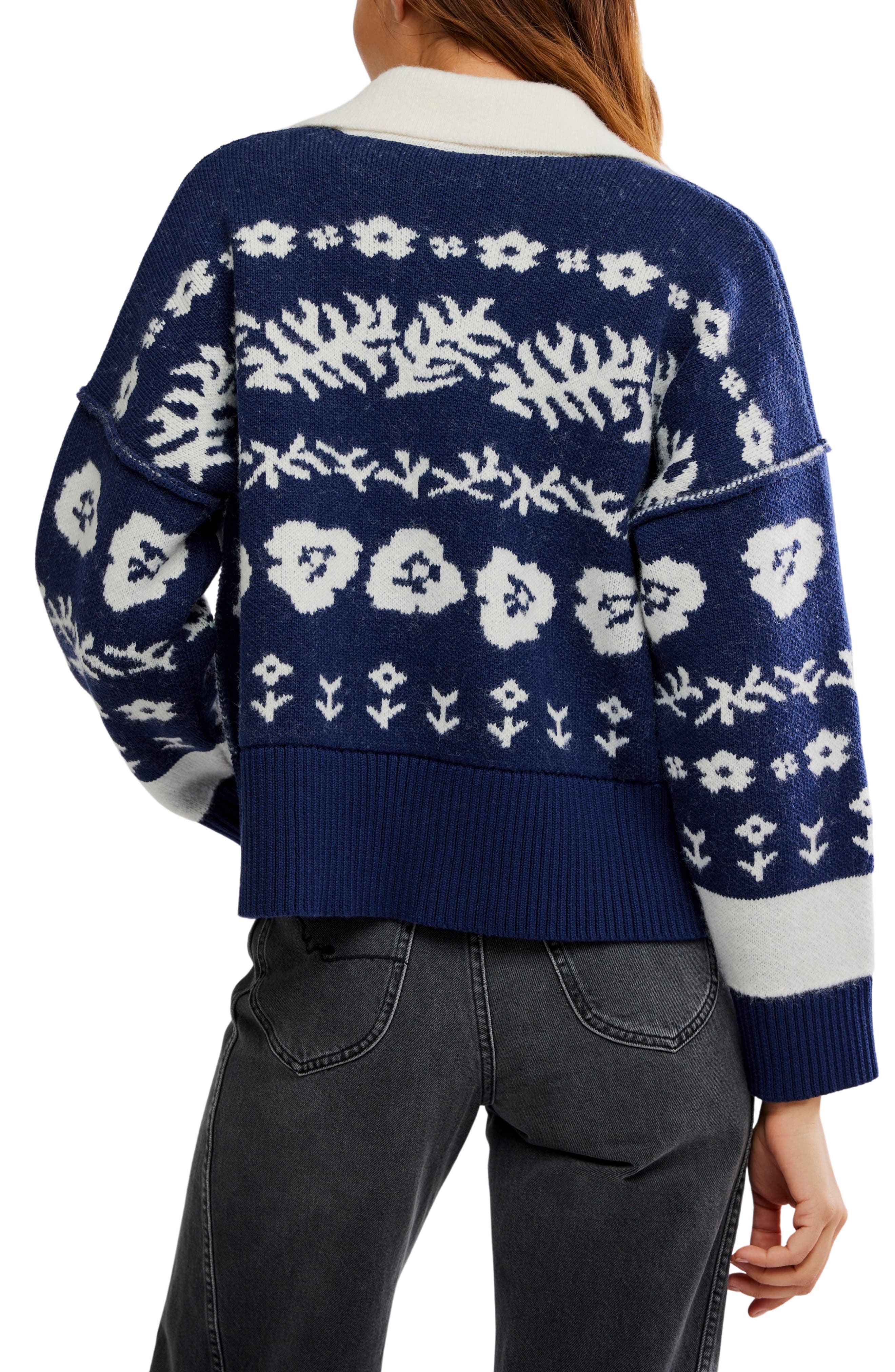 Shelby Floral Jacquard Cardigan - image 2