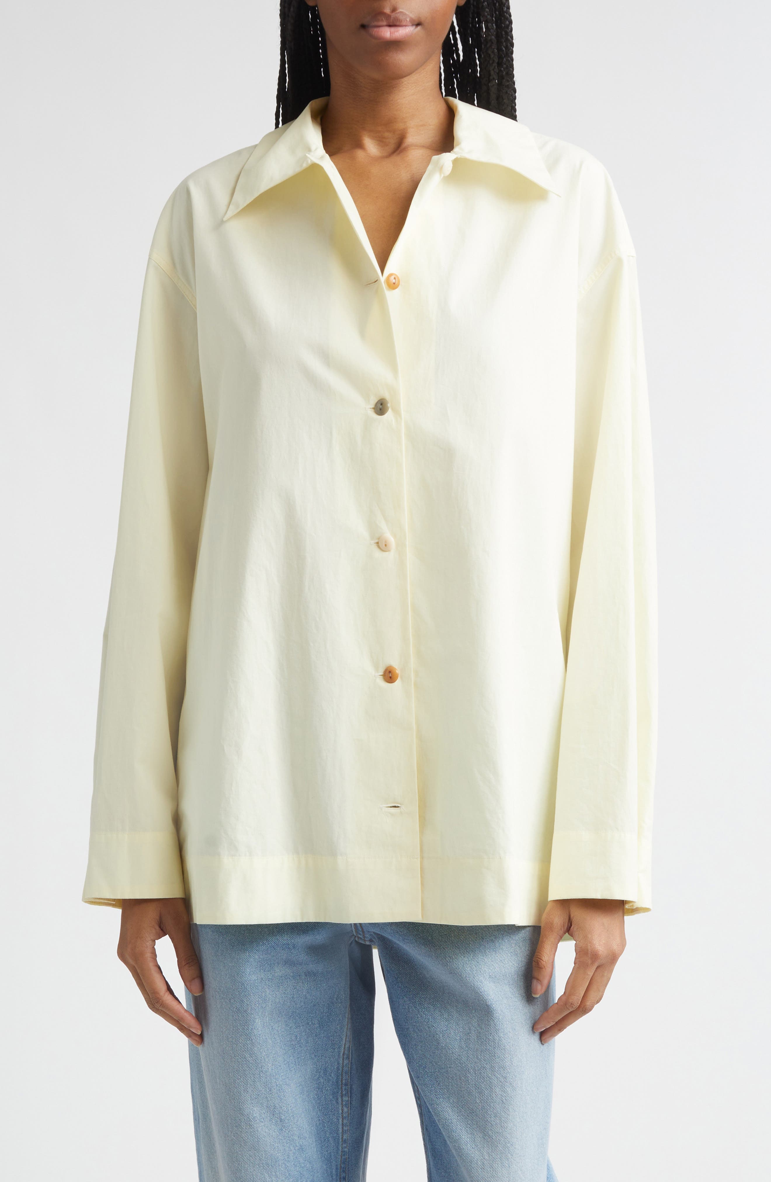 Cove Cotton Poplin Button-Up Shirt - image 1