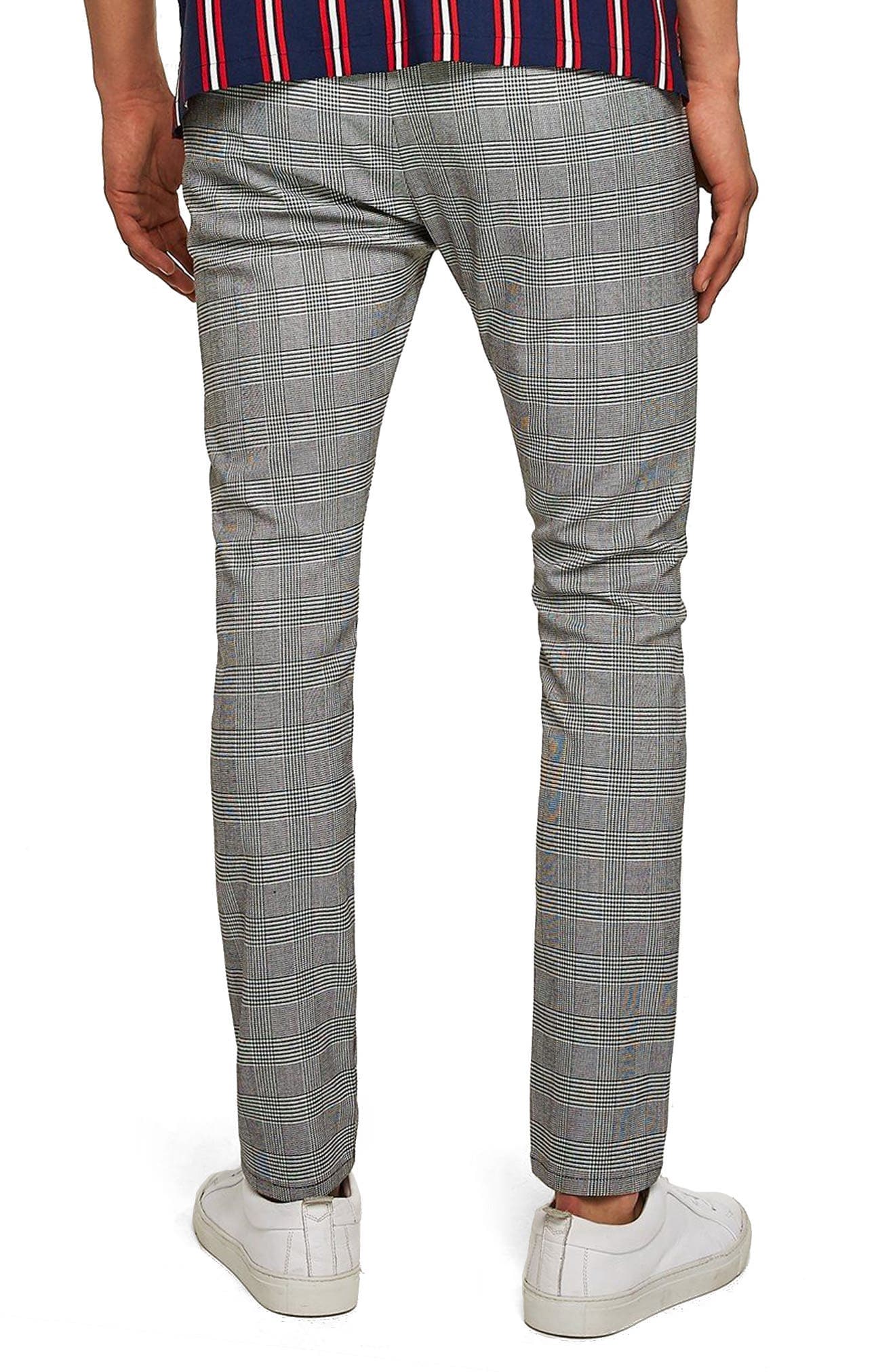 Check Stretch Skinny Fit Trousers - image 2