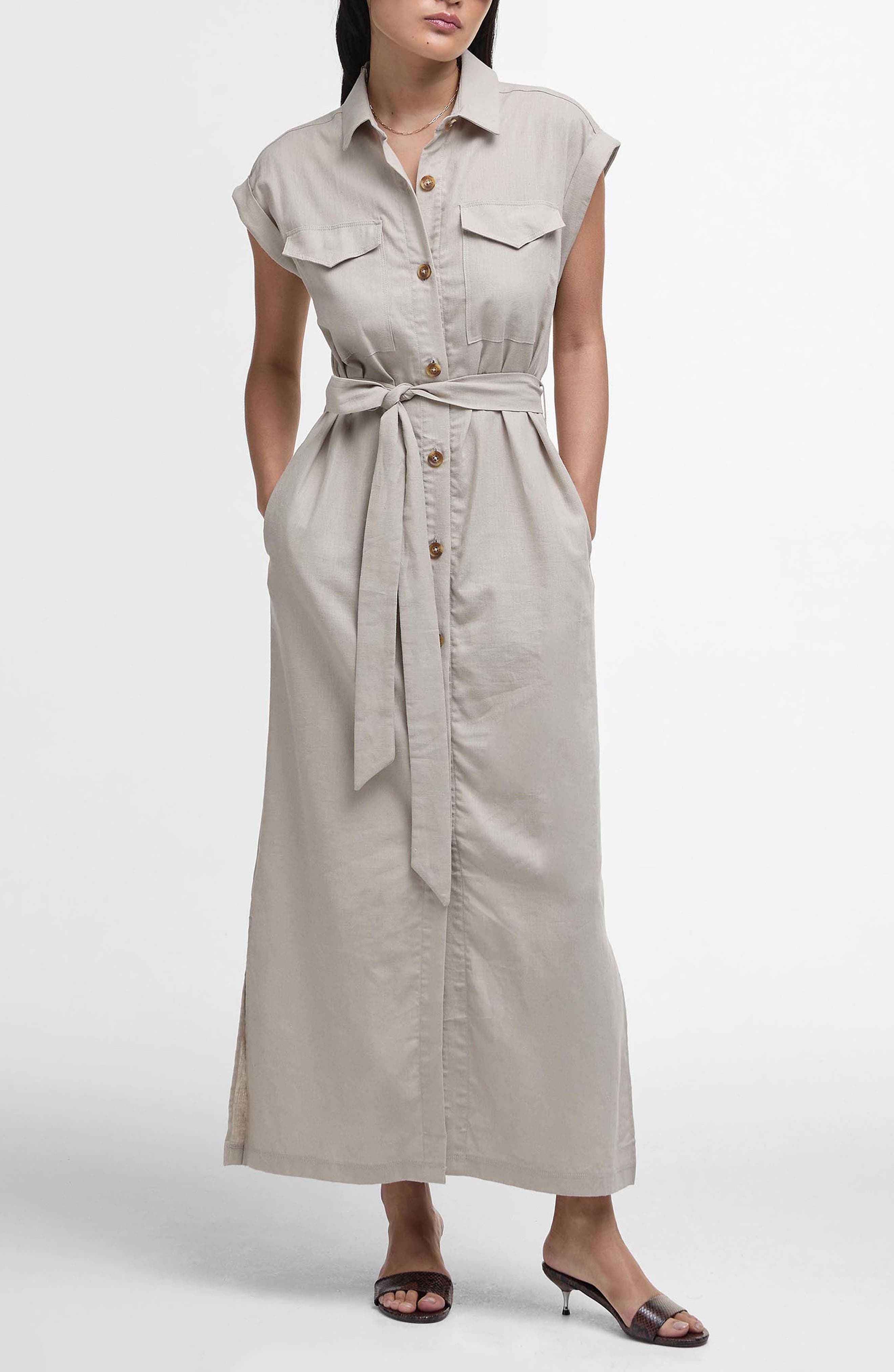 Birdie Cotton & Linen Maxi Shirtdress - image 3