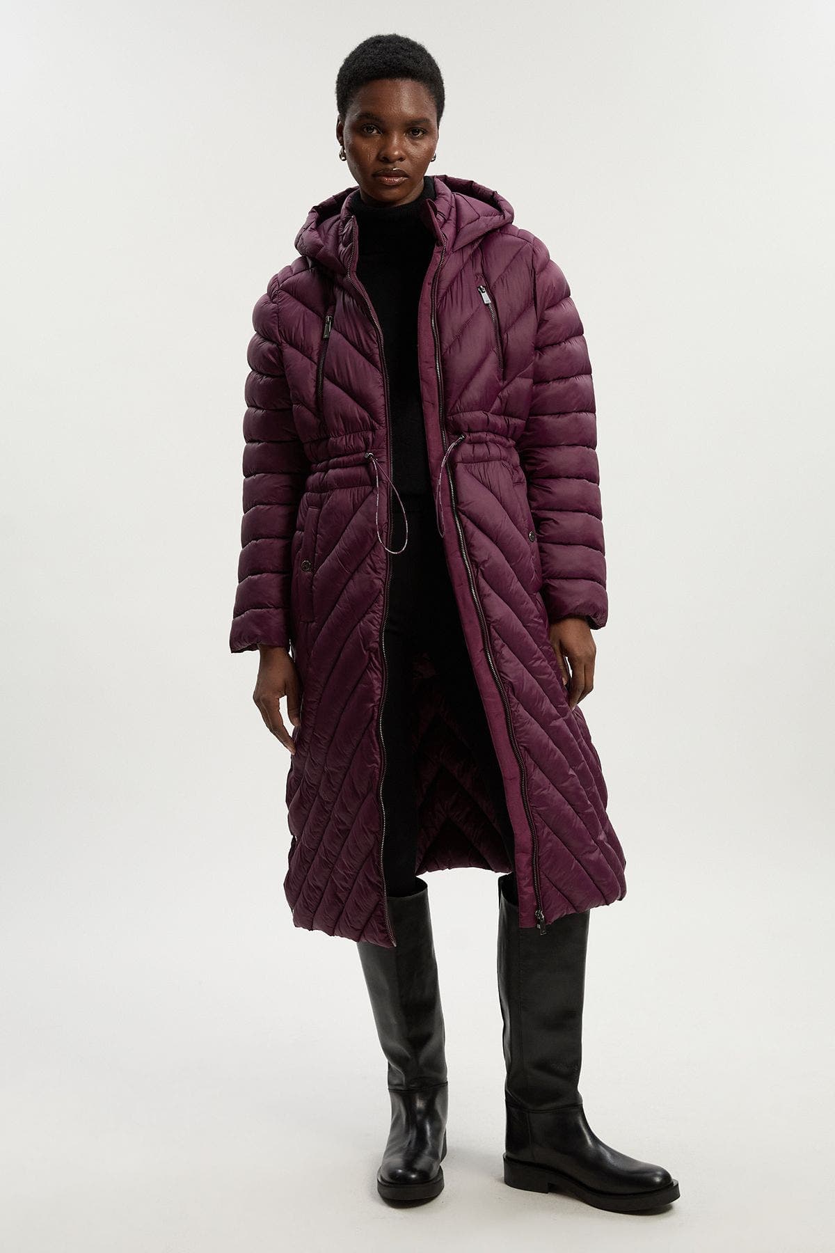 Lightweight Knee Length Packable Coat - image 3