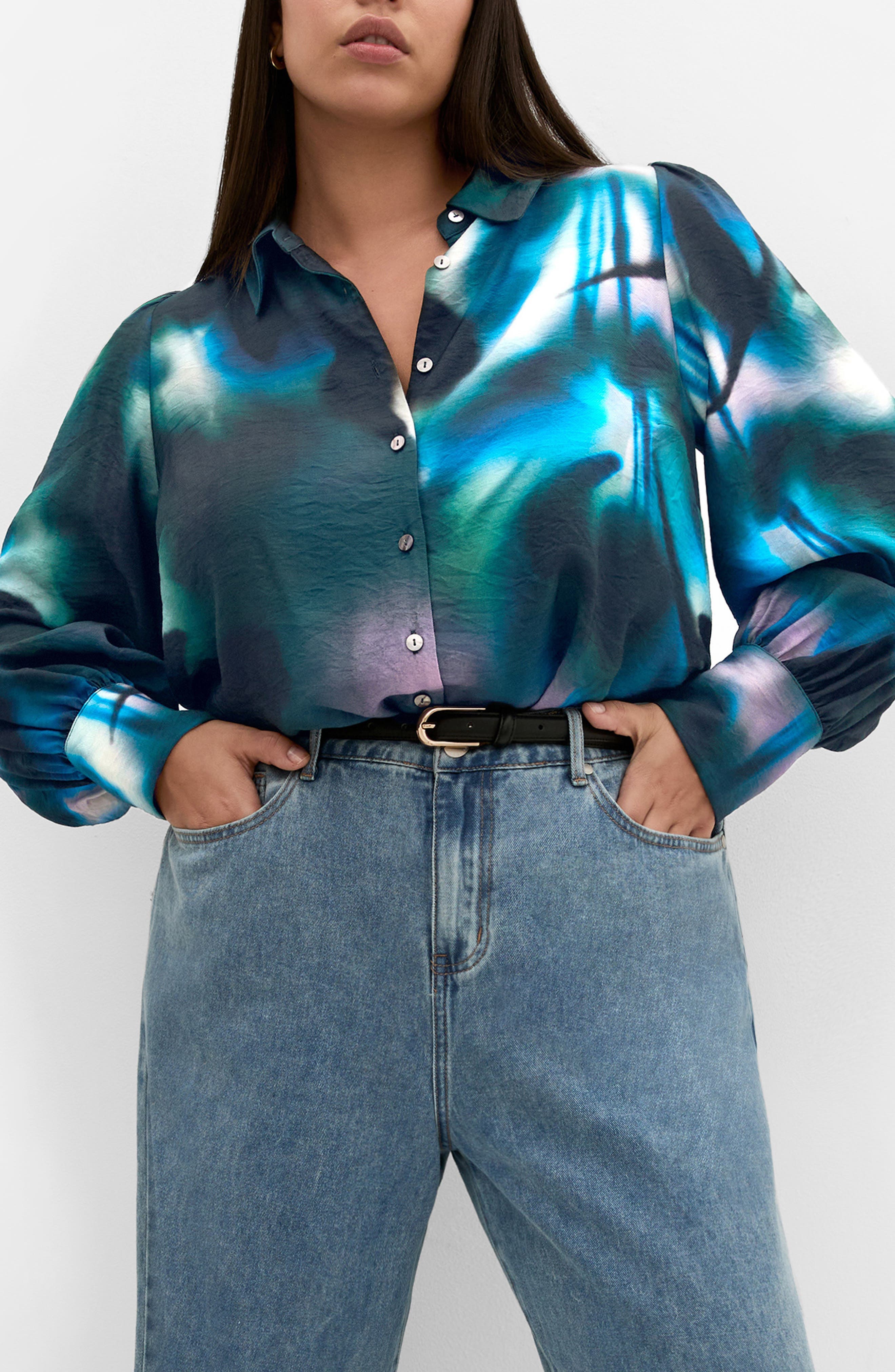 Hayely Long Sleeve Woven Shirt - image 1