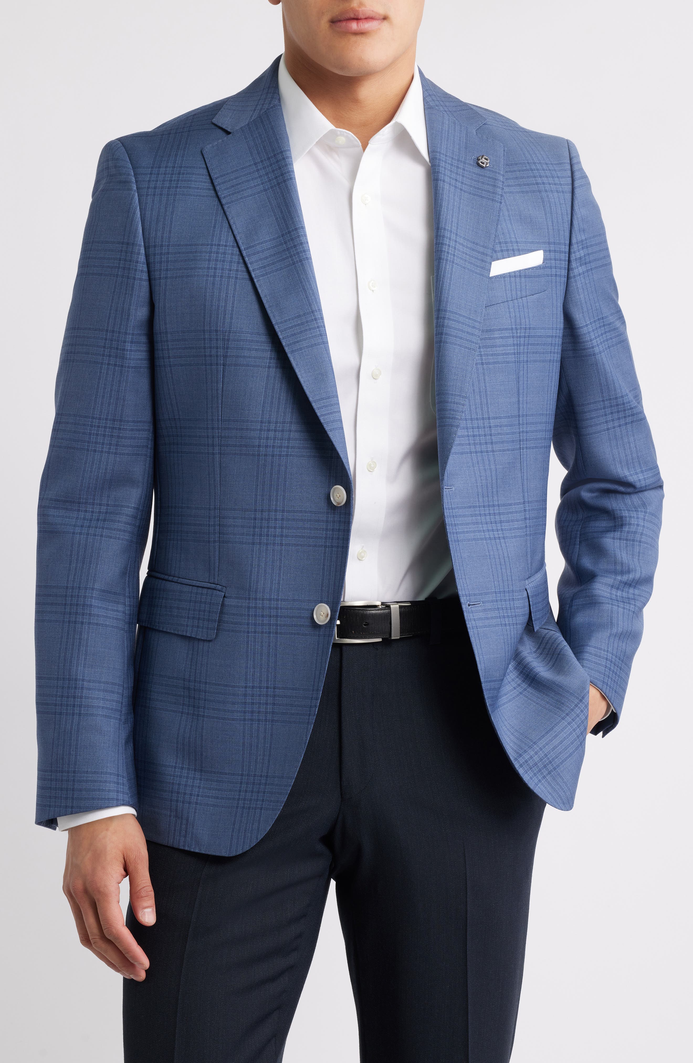 Hutson Plaid Virgin Wool Sport Coat - image 1