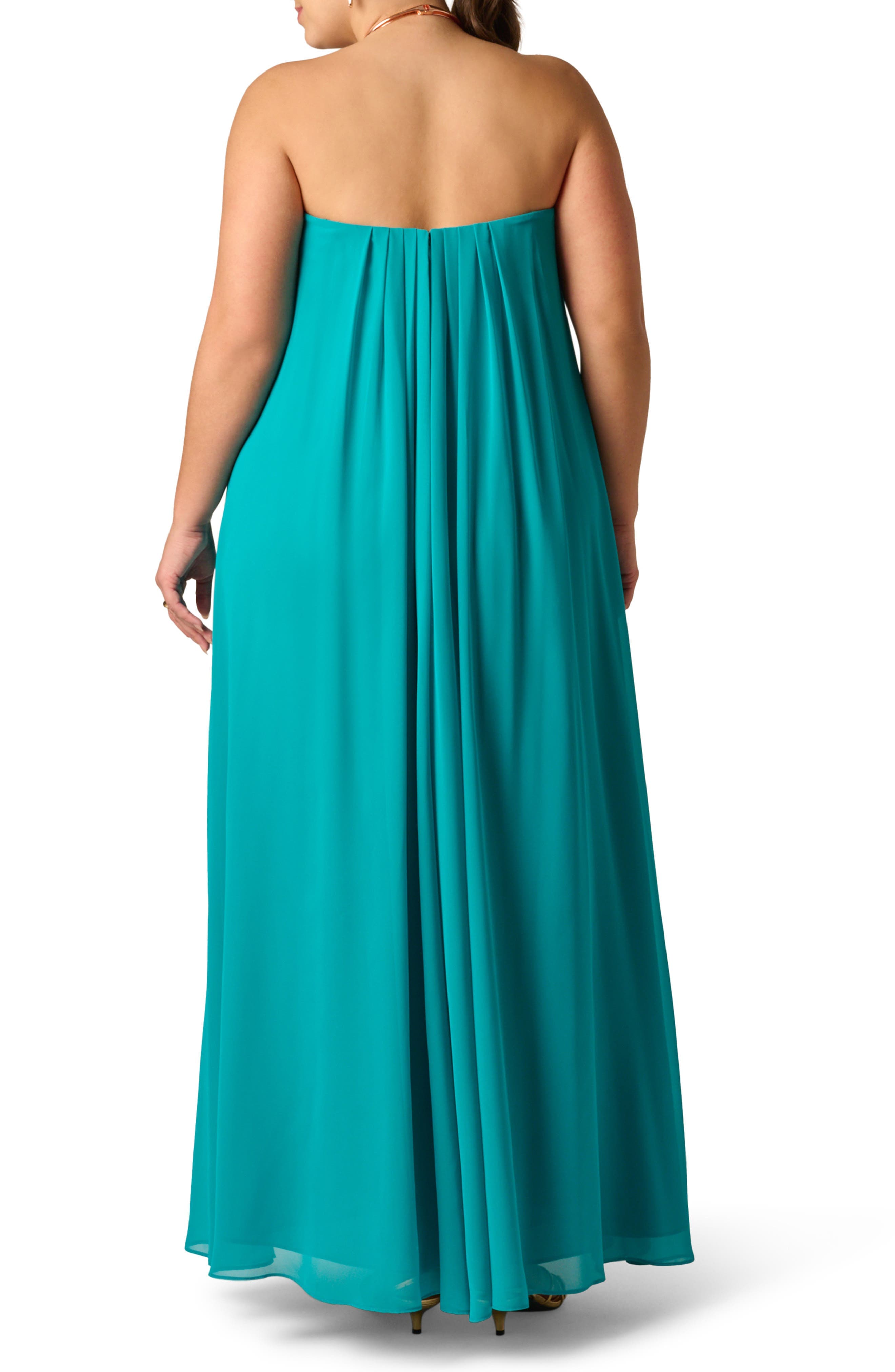 Strapless Chiffon Gown - image 2