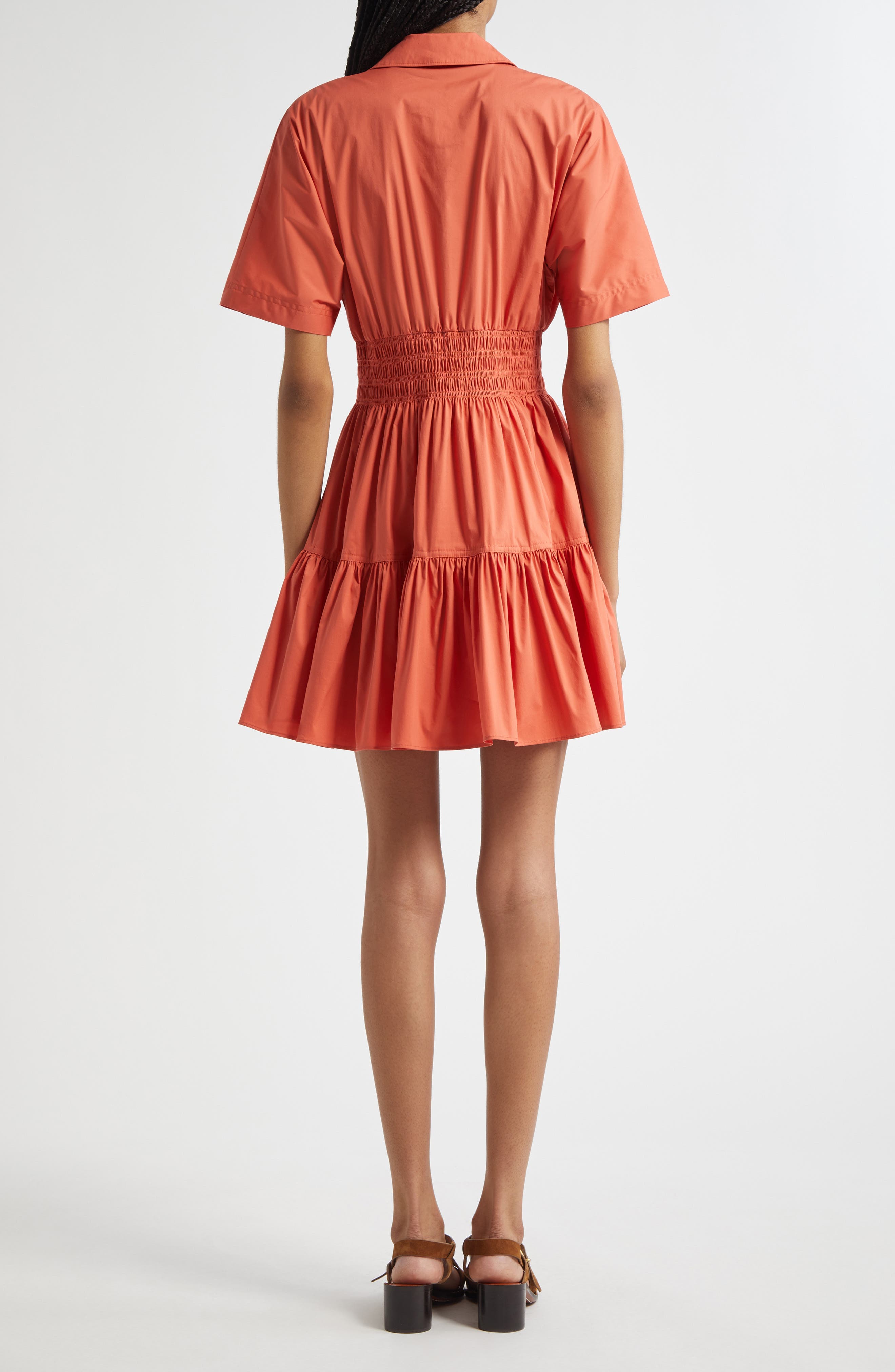 Greta Smocked Waist Shirtdress - image 2