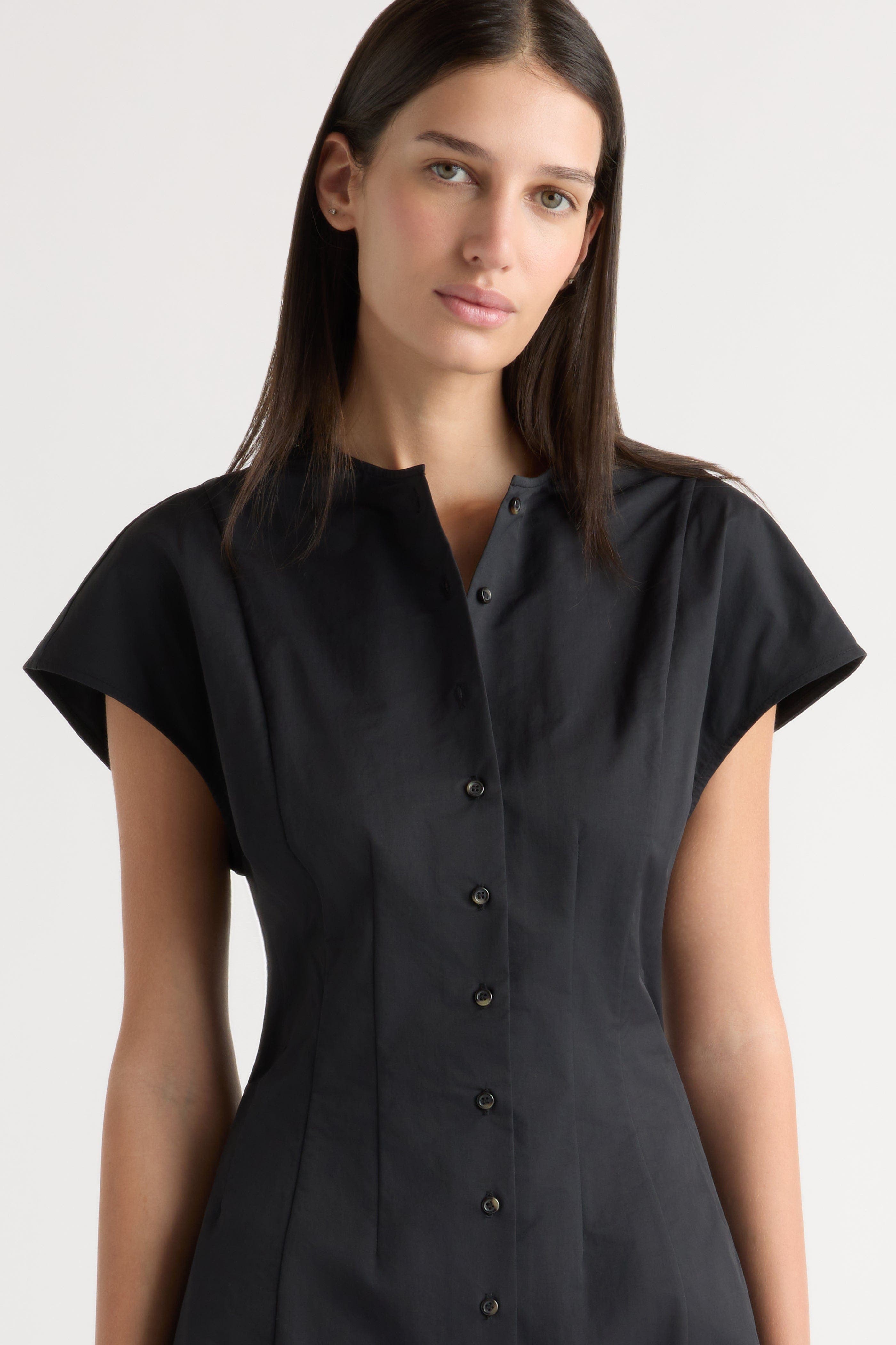 Zarine Sculpted Button Dress - image 2