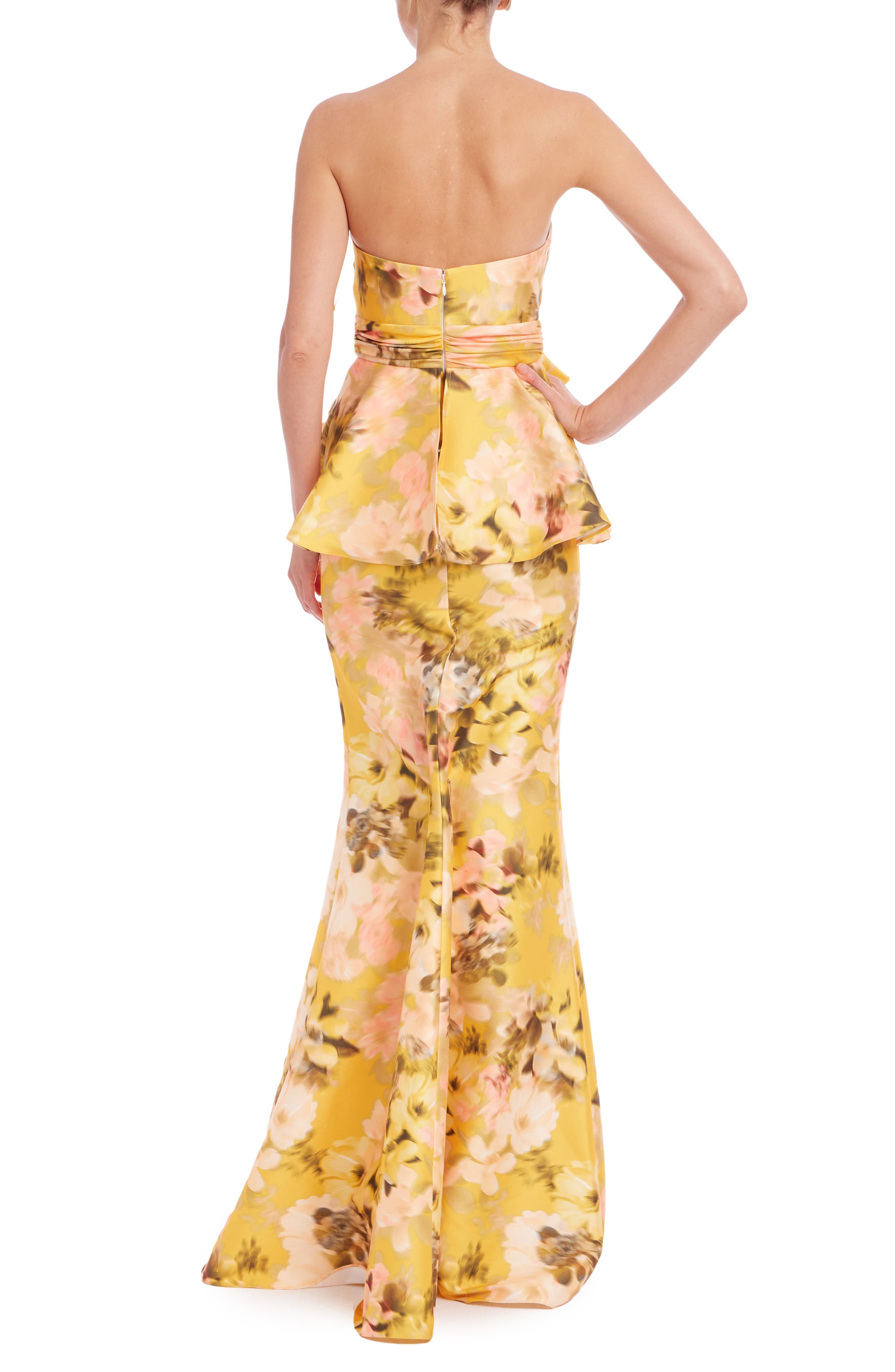Floral Off the Shoulder Mermaid Gown - image 2