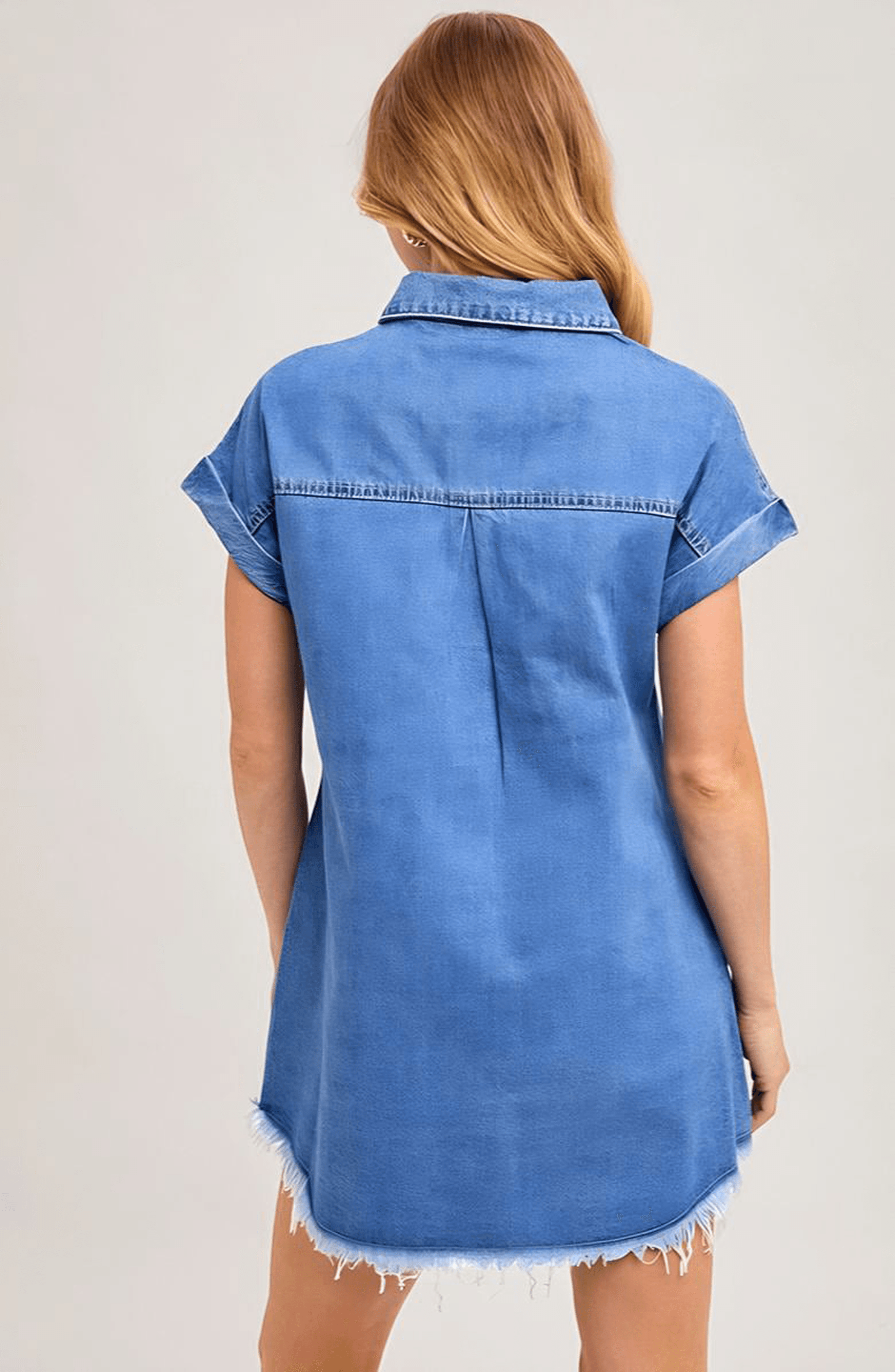 Relaxed Fit Denim Shirt Dress - image 2