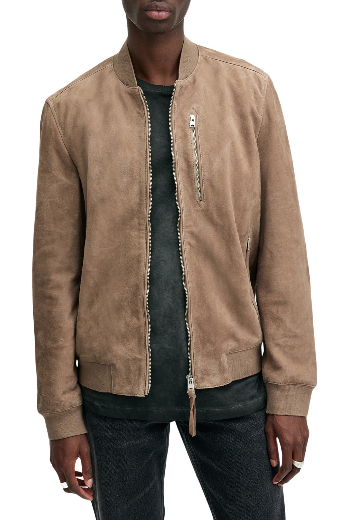 Kemble Suede Bomber Jacket - image 1