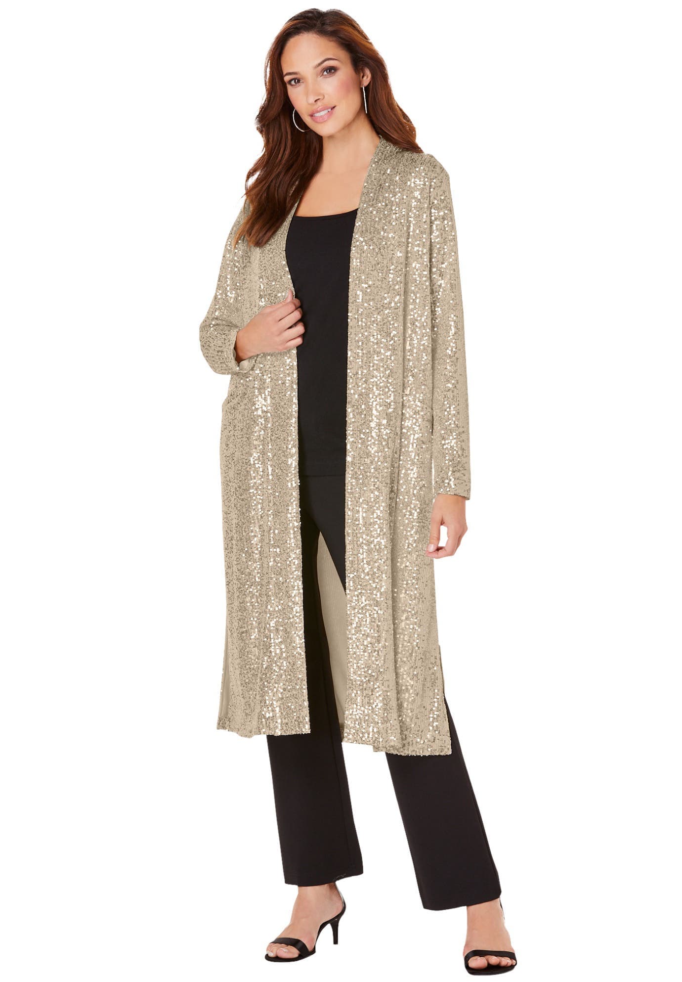 Plus Size Sequin Duster - image 3