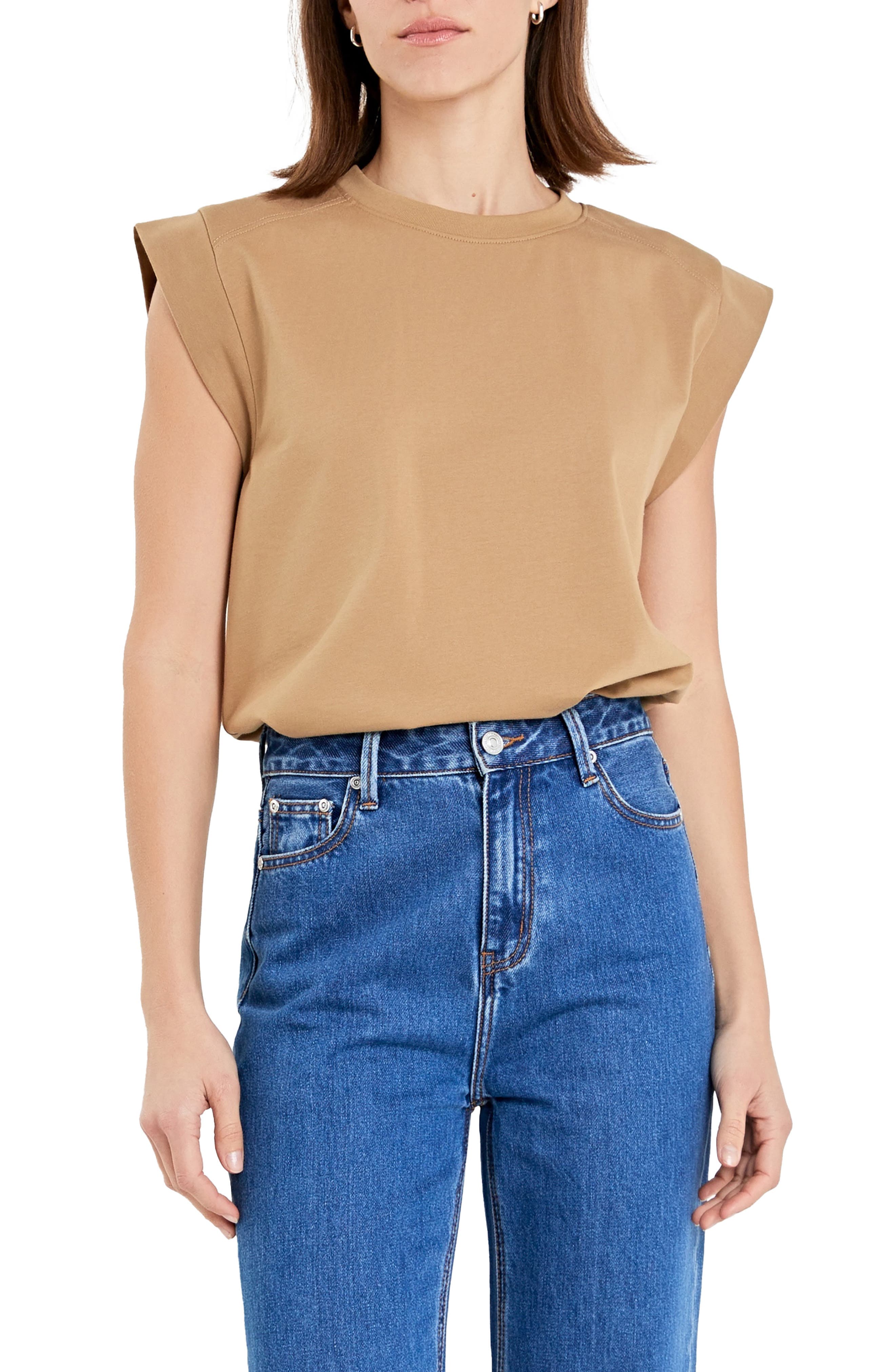 Cap Sleeve Jersey T-Shirt - image 3