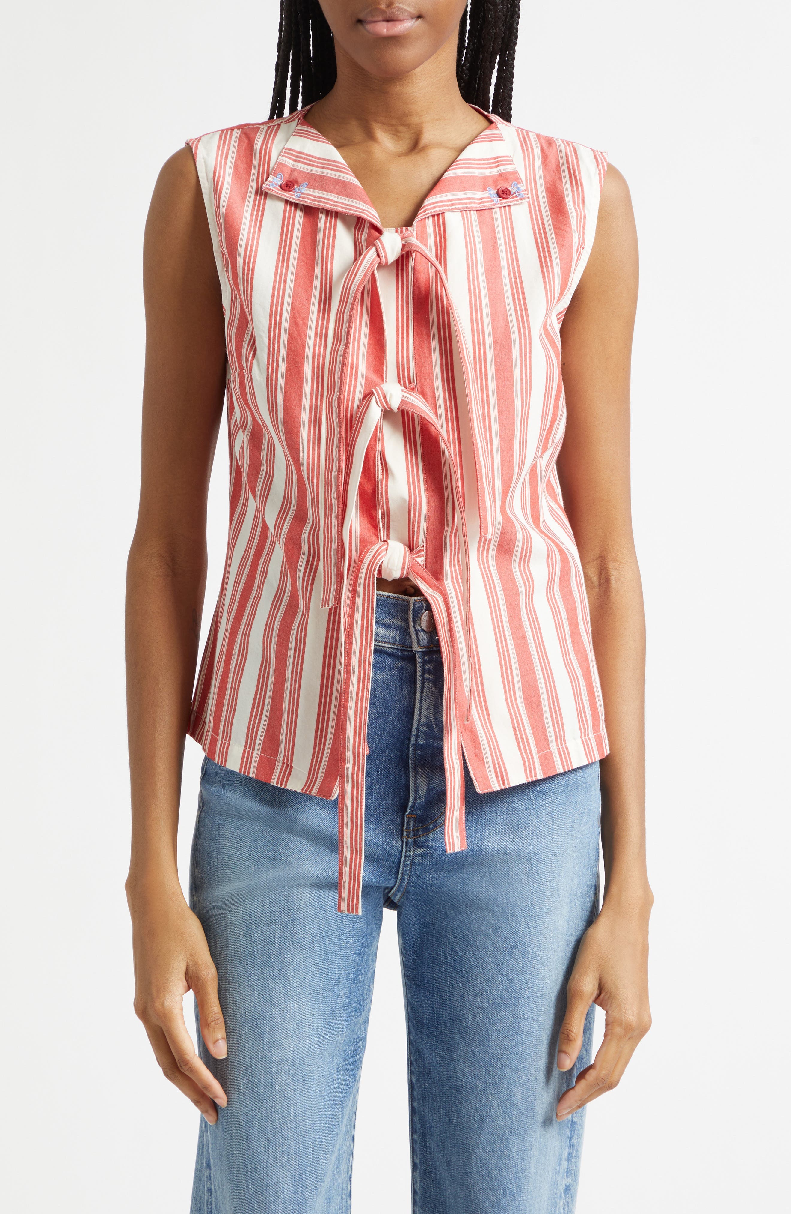 Stripe Organic Cotton Vest - image 1
