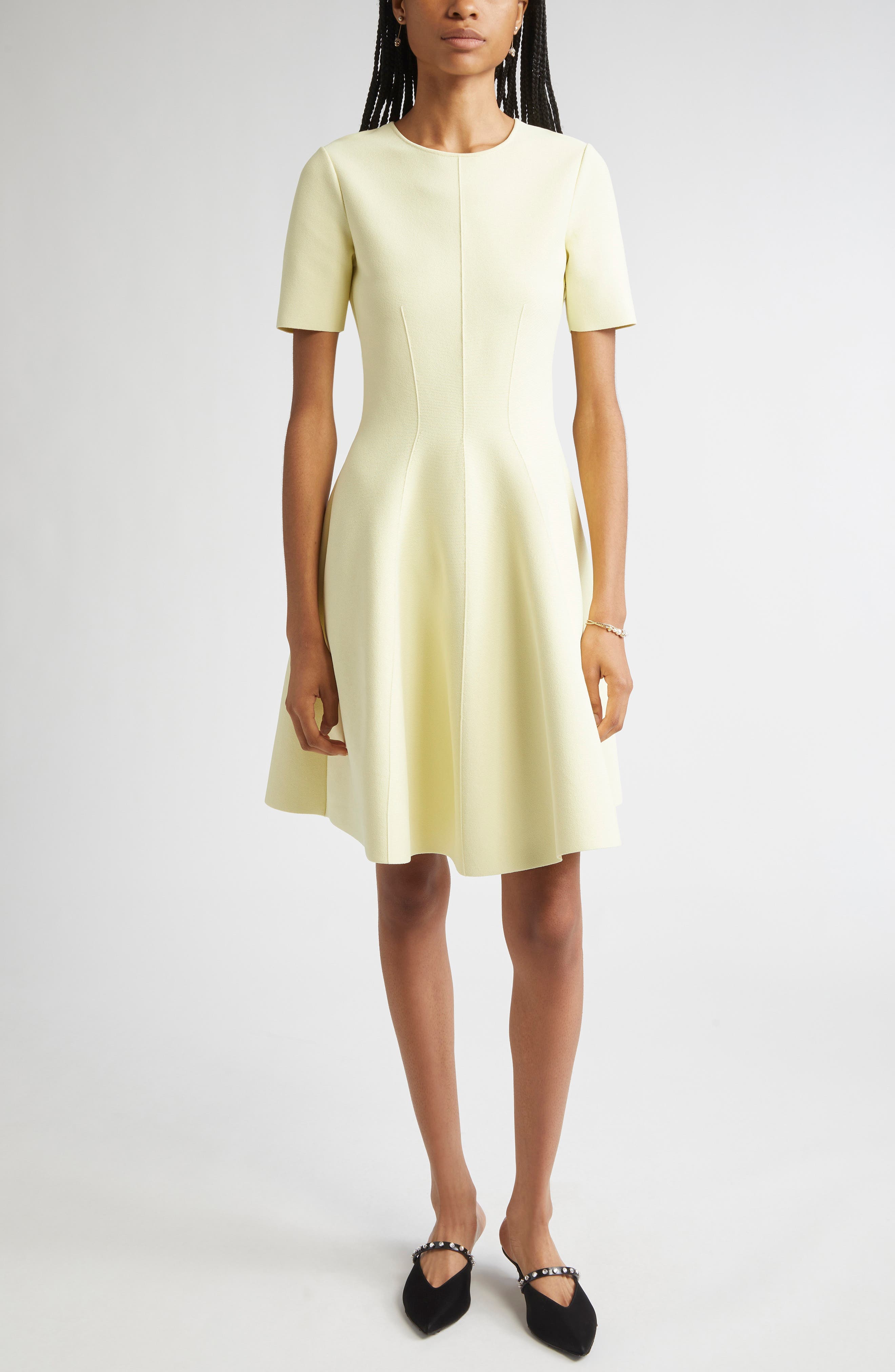 Jersey Fit & Flare Dress - image 1