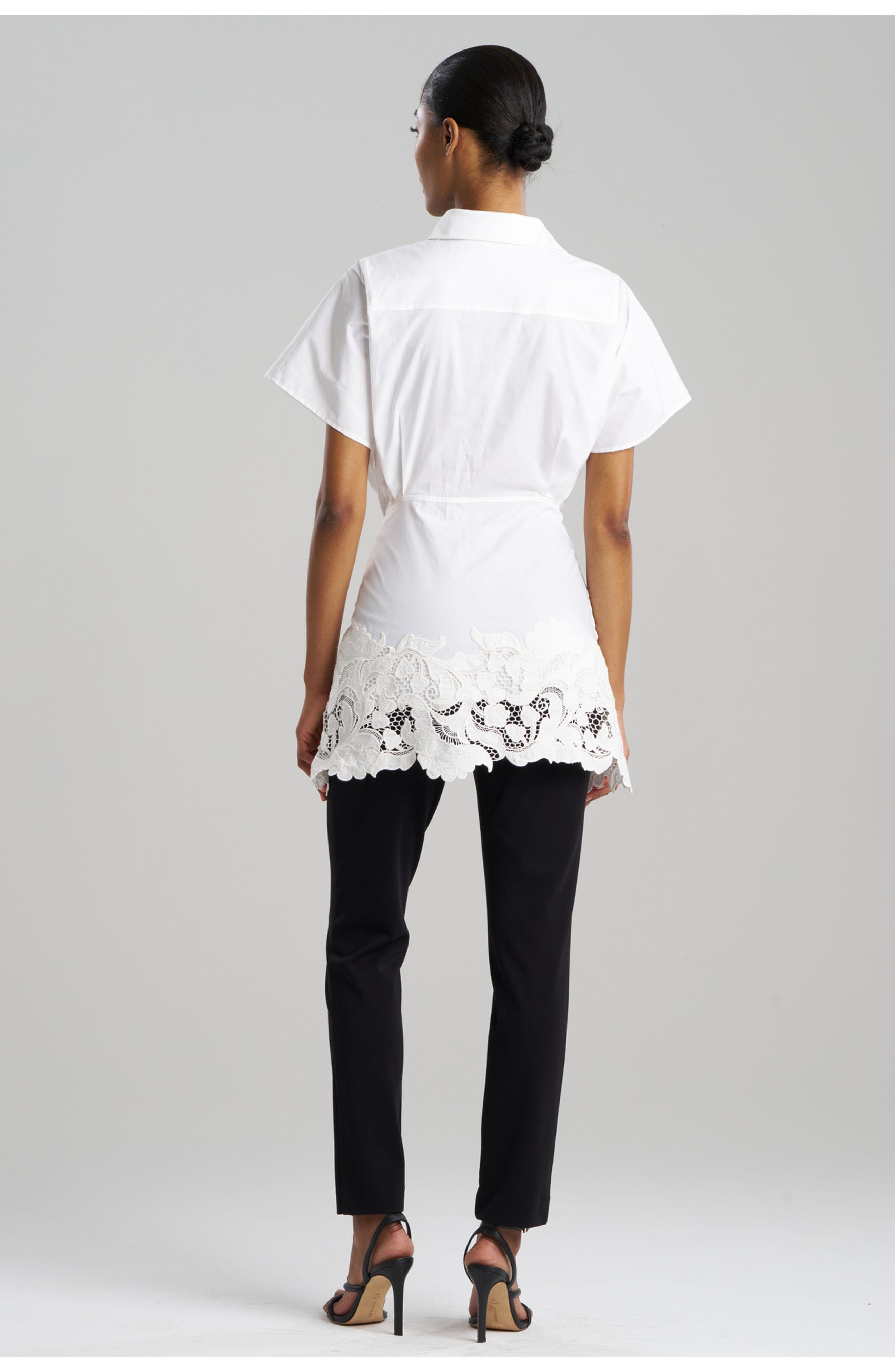 Kumo Embroidery Wrap Shirt with Applique - image 2