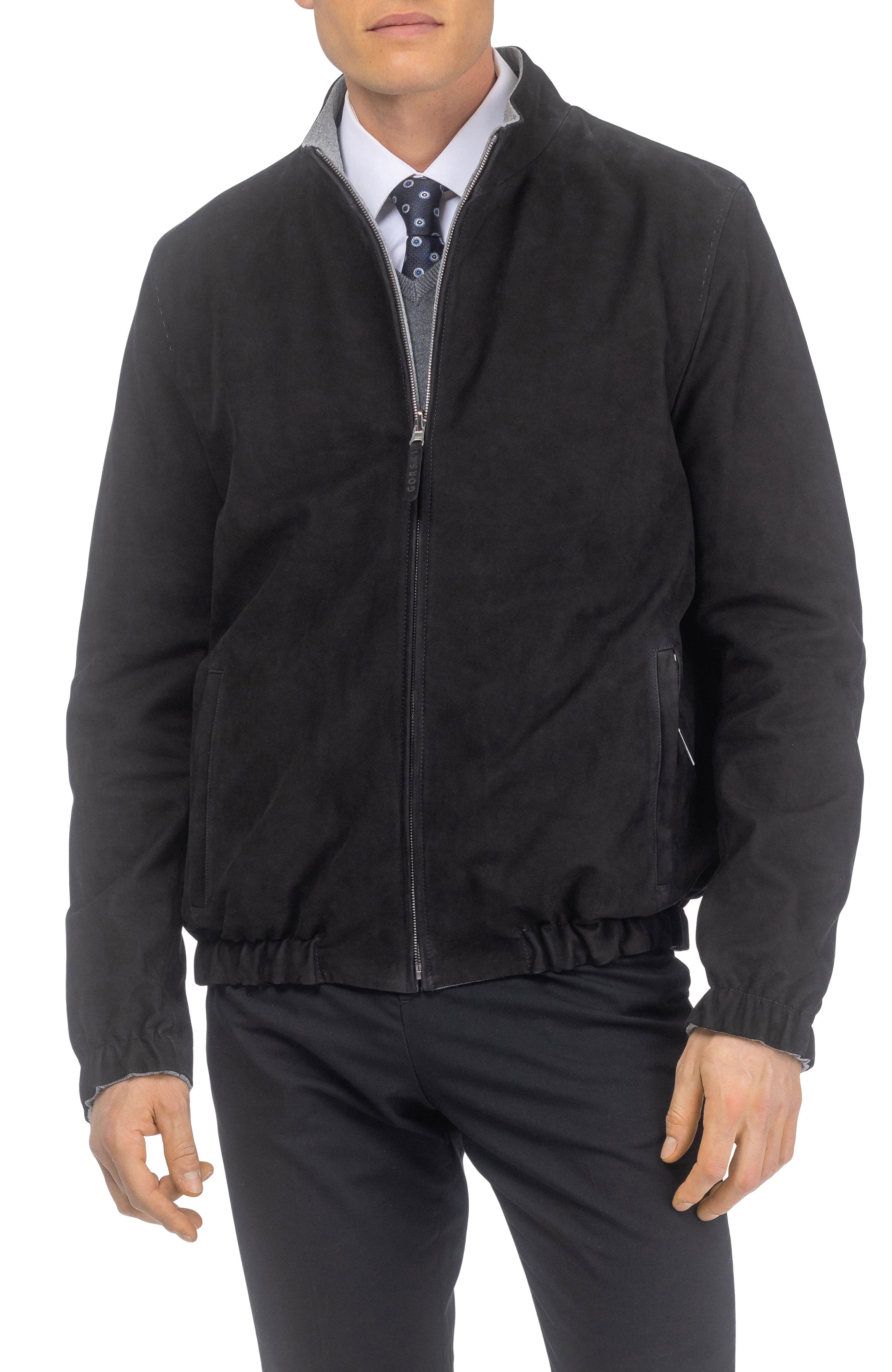 Men's Genuine Nubuck Jacket Reversible To Cashmere & Wool Crafted From Loro Piana - image 1