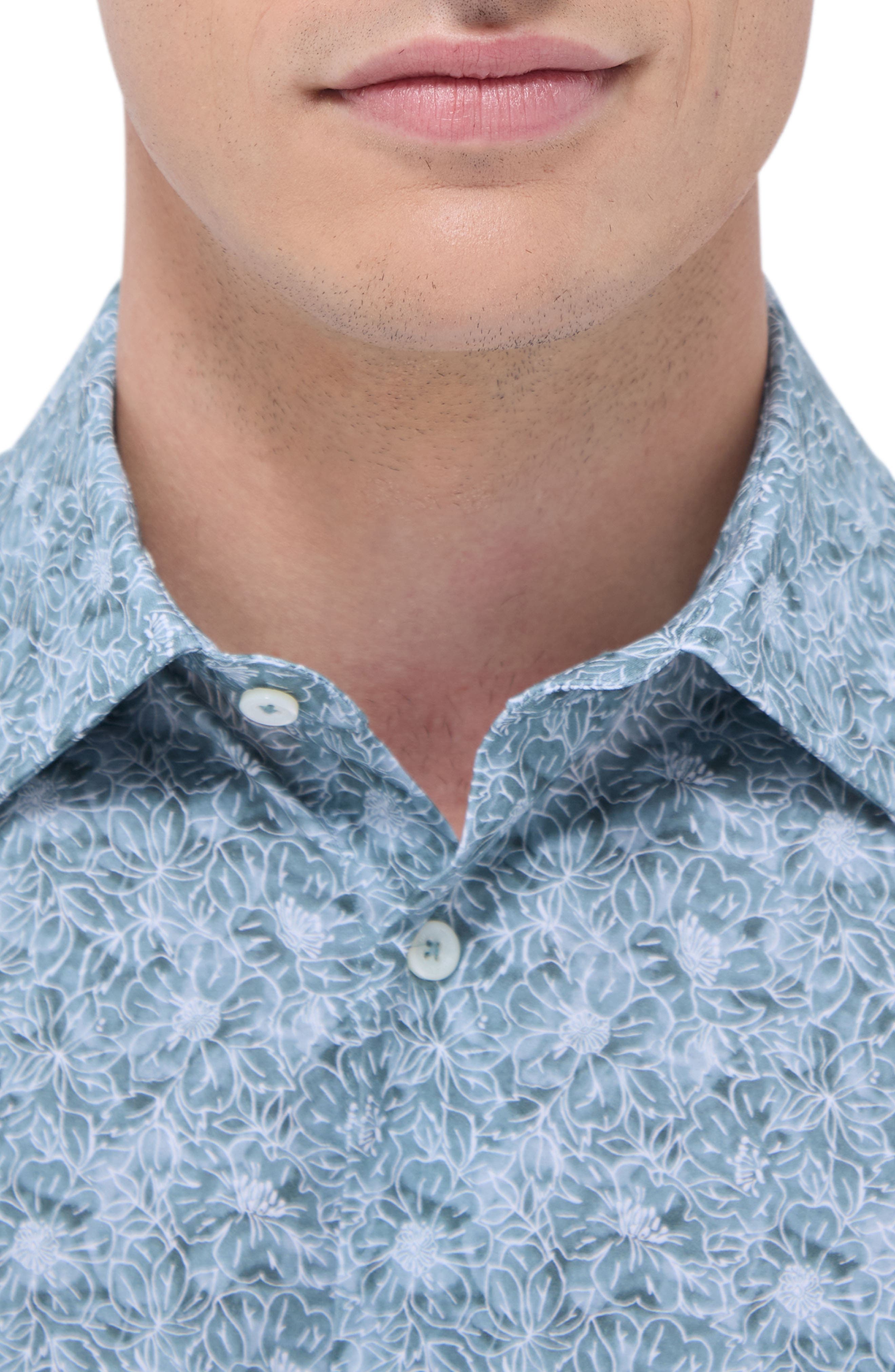 Miles OoohCotton Floral Short Sleeve Button-Up Shirt - image 2