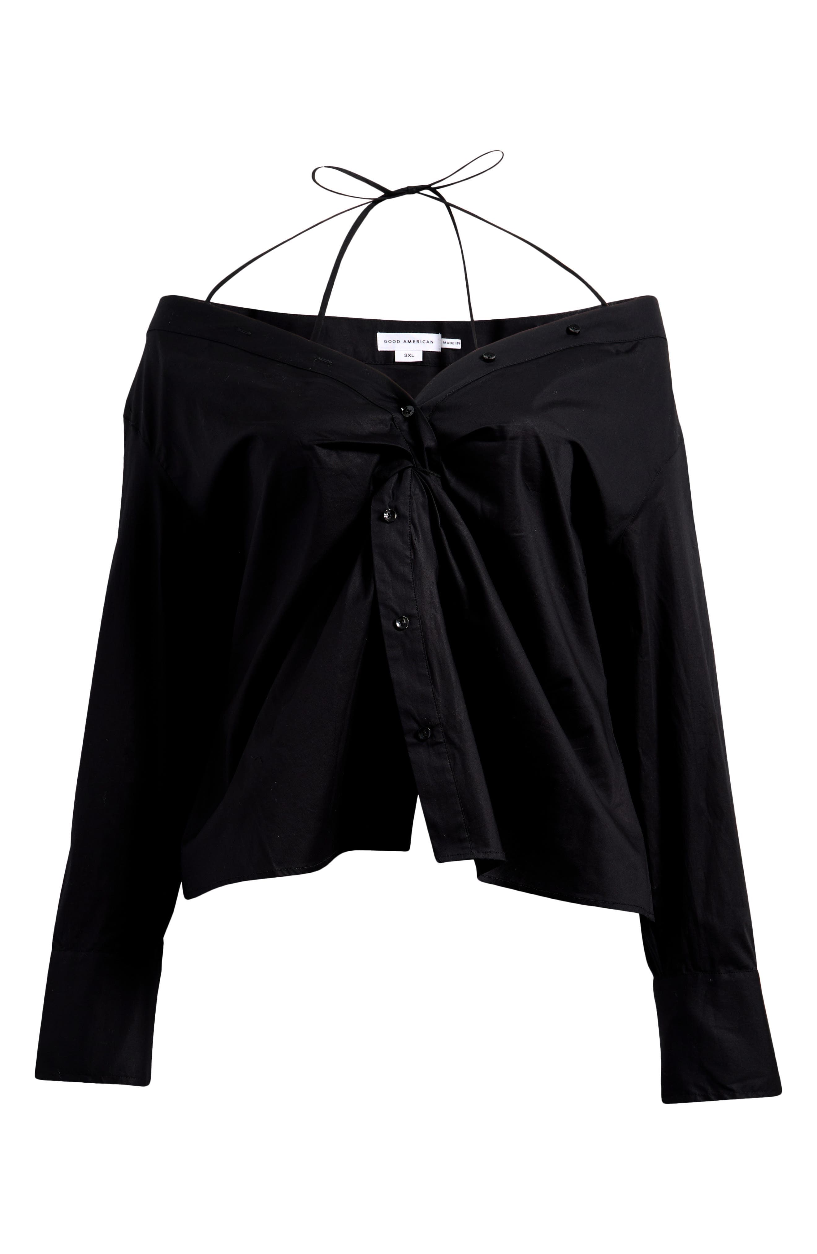 Poplin Off the Shoulder Top - image 1