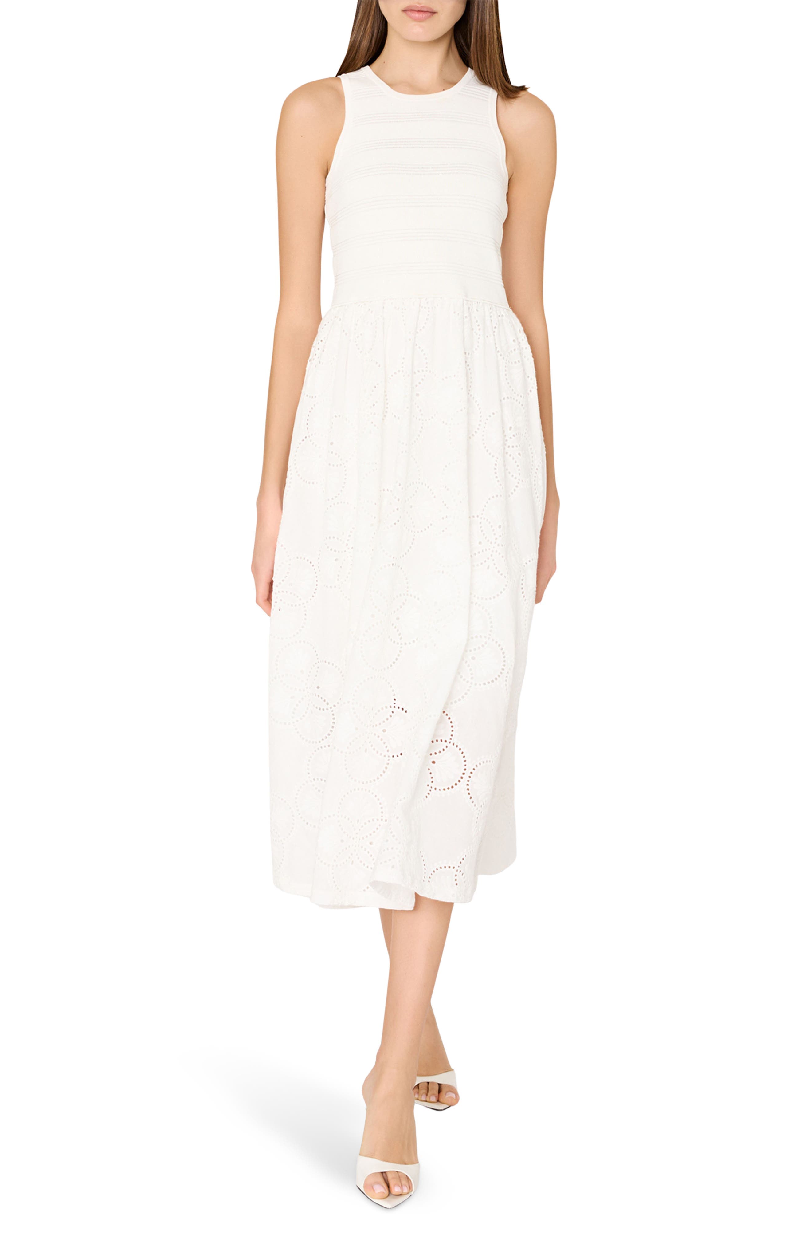 Mixed Media Midi Dress - image 1