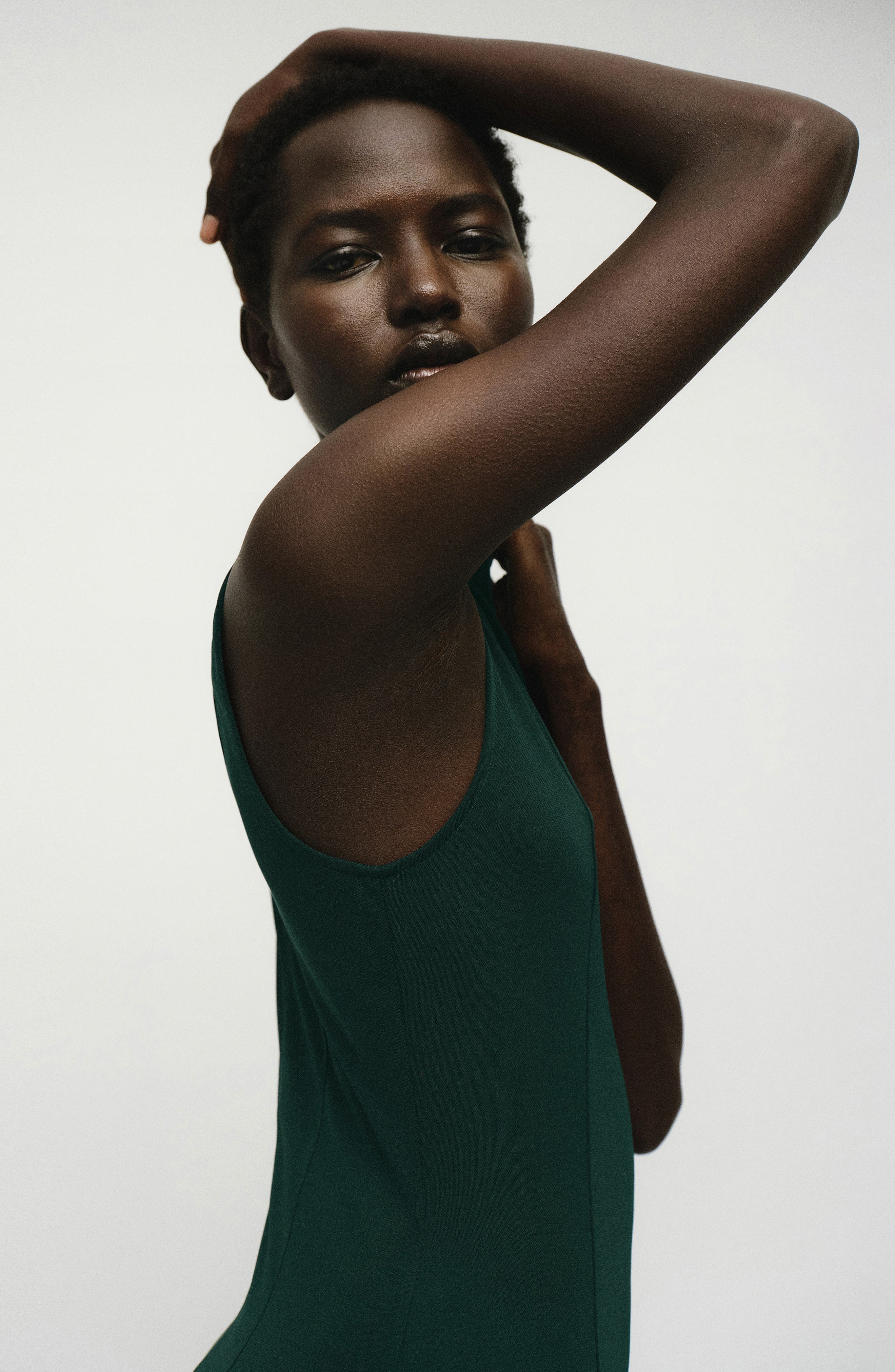 Godet Sleeveless Midi Dress - image 2
