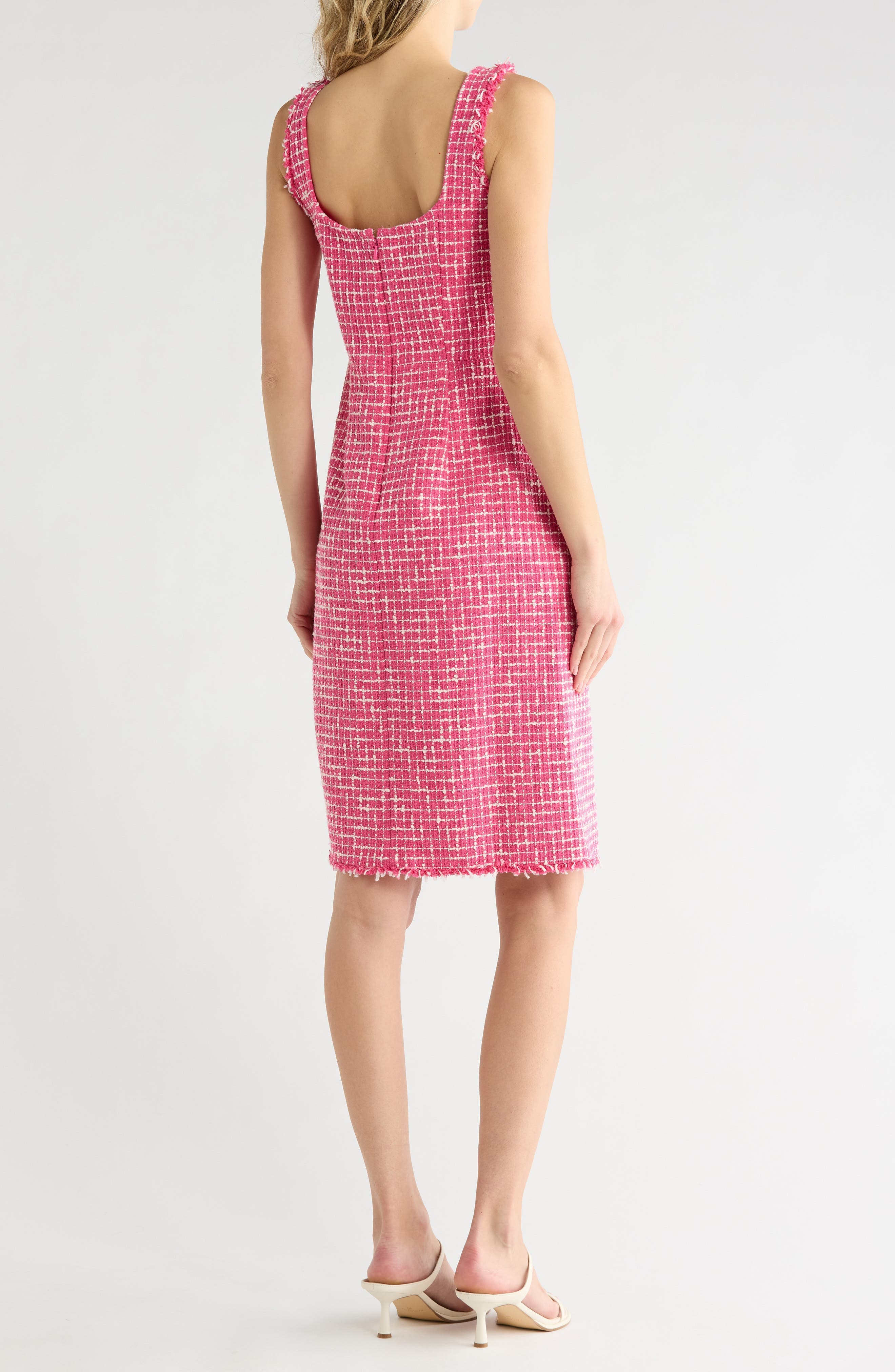 Aya Sleeveless Tweed Midi Dress - image 2