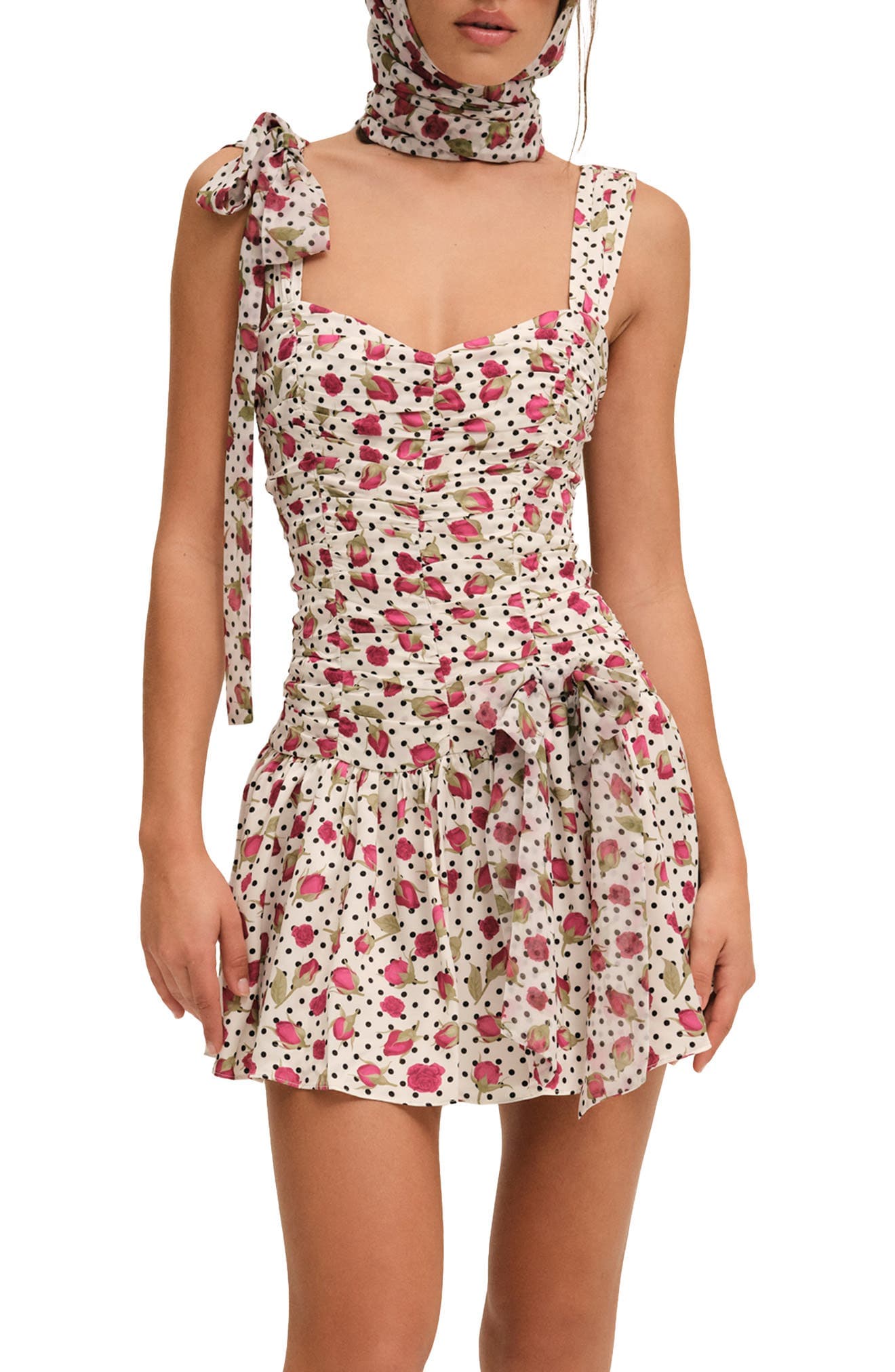Betty Bud Fit & Flare Minidress - image 1